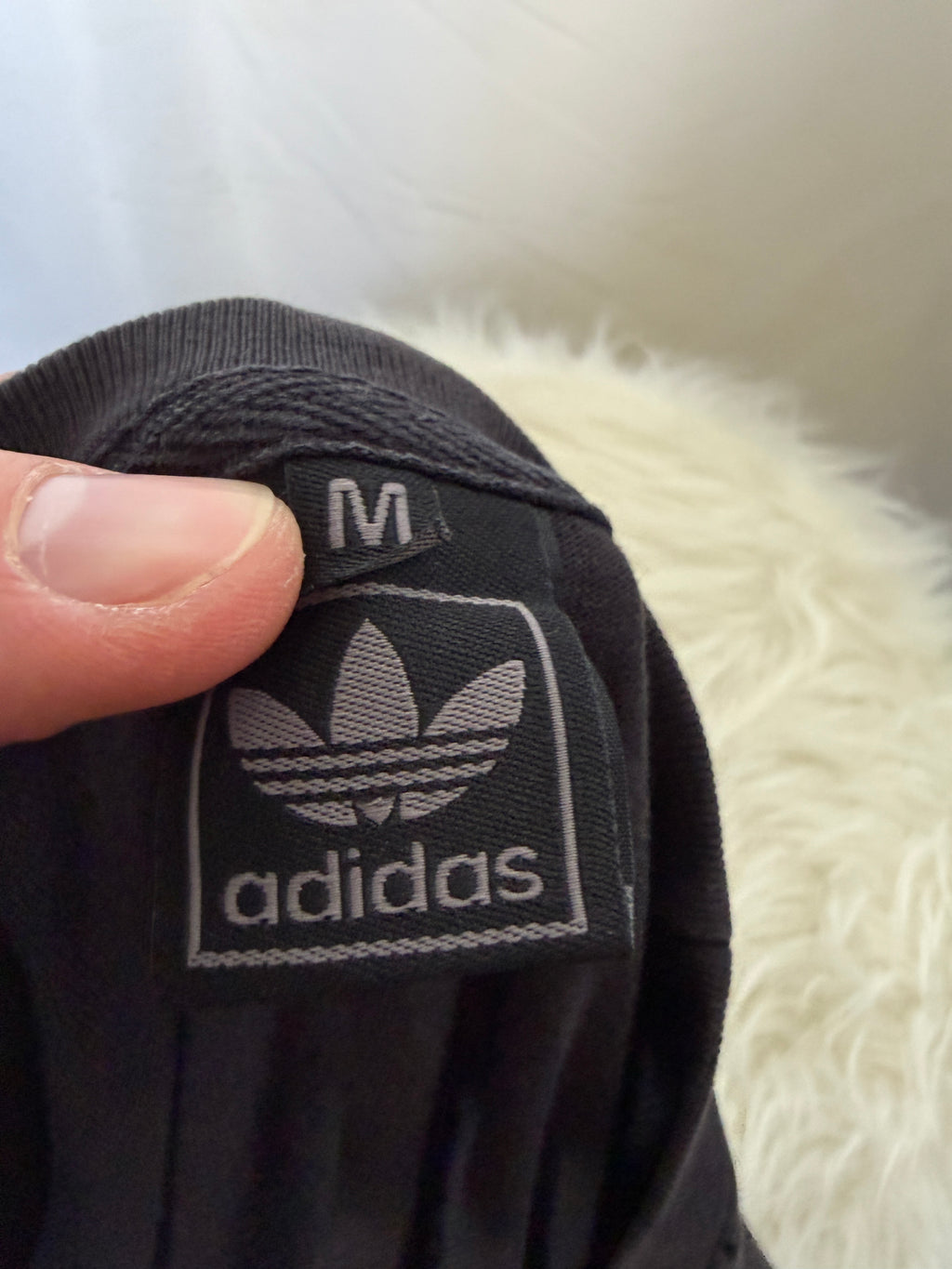adidas Originals Vintage T-Shirt / Shirt – Sneaker Print – Gr. M