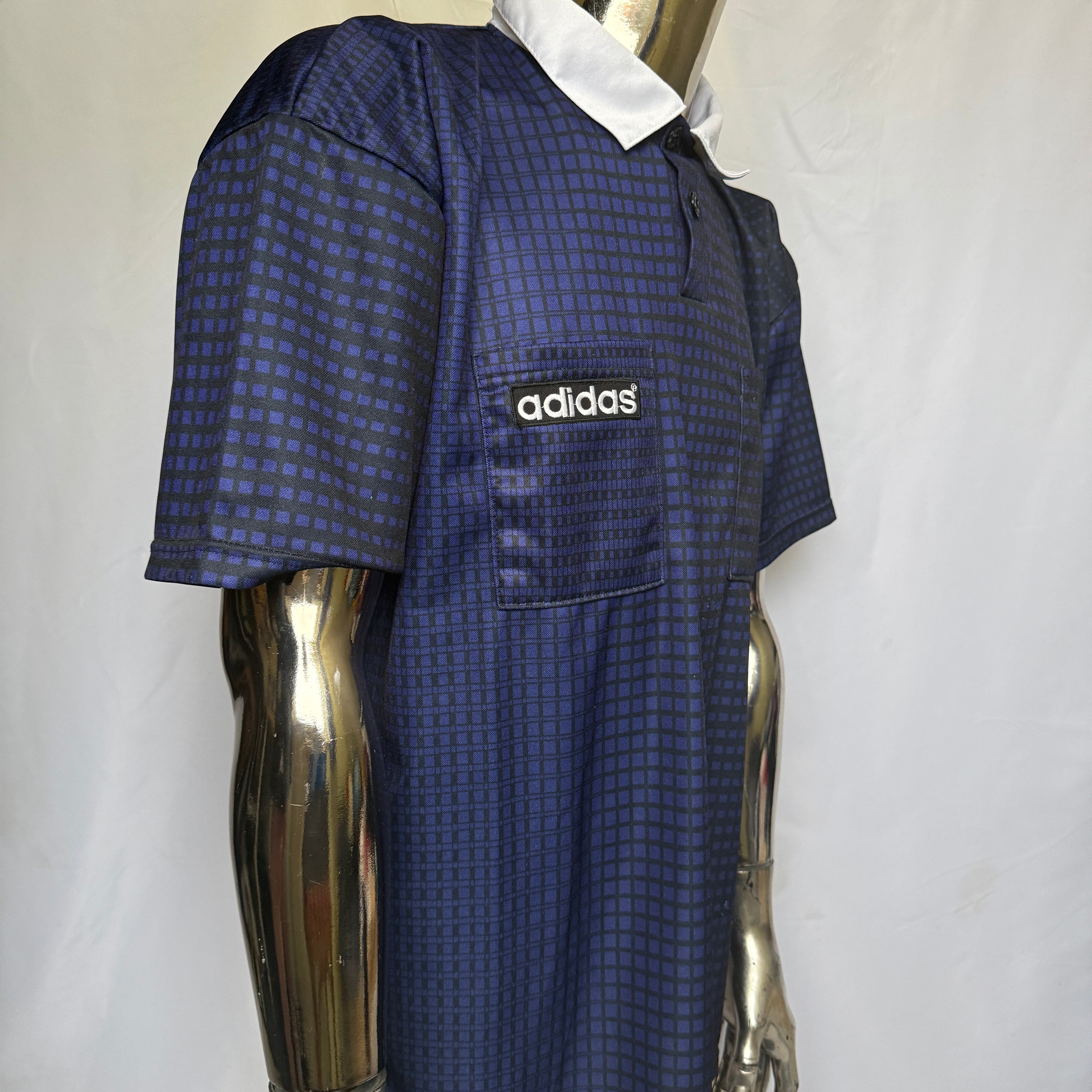 adidas 80er 90er Vintage Polo Shirt / Polohemd – Gr. L
