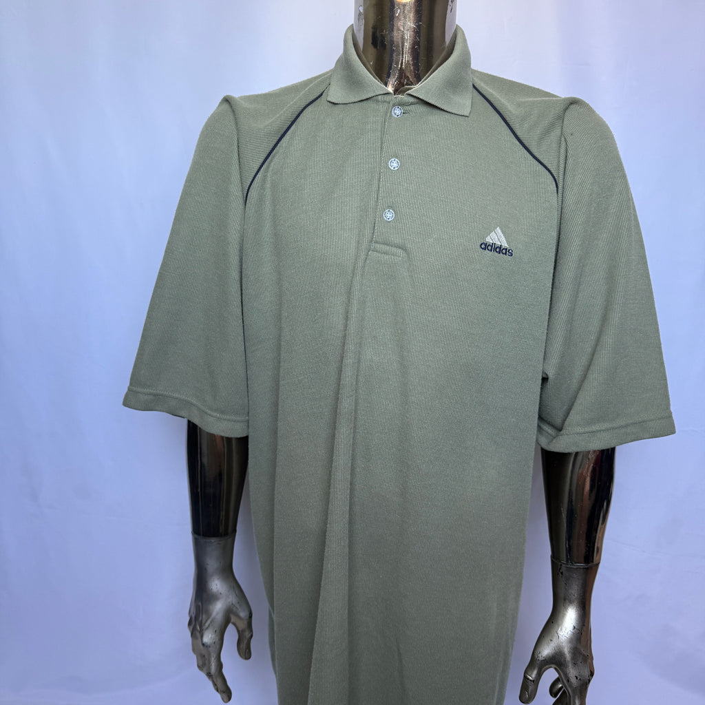 Adidas Equipment Polo Shirt – frühe 90er Vintage – Oversized Fit - Größe 4XL