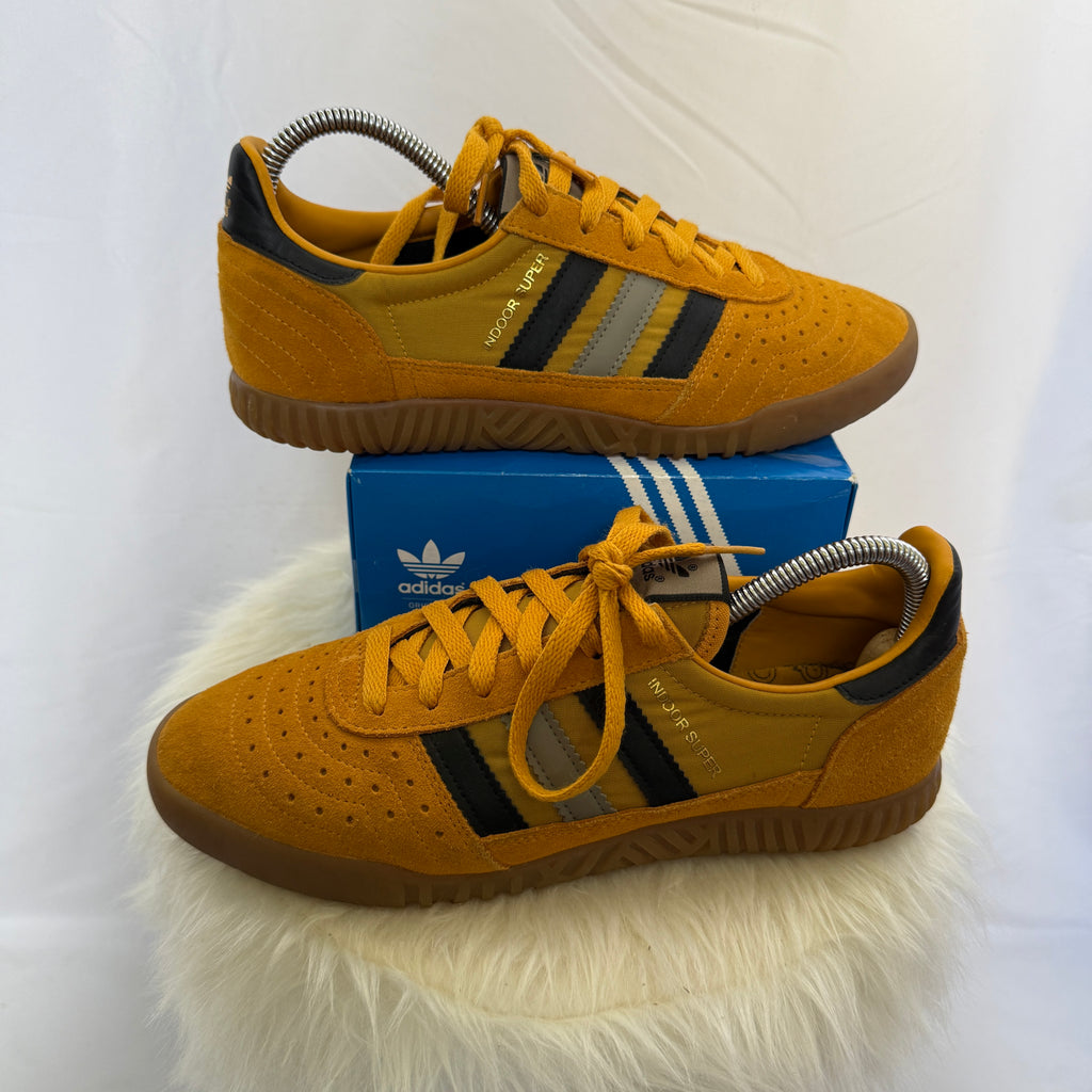 adidas Indoor Super Sneaker / Schuhe – Orange / Gum – Größe 40 2/3
