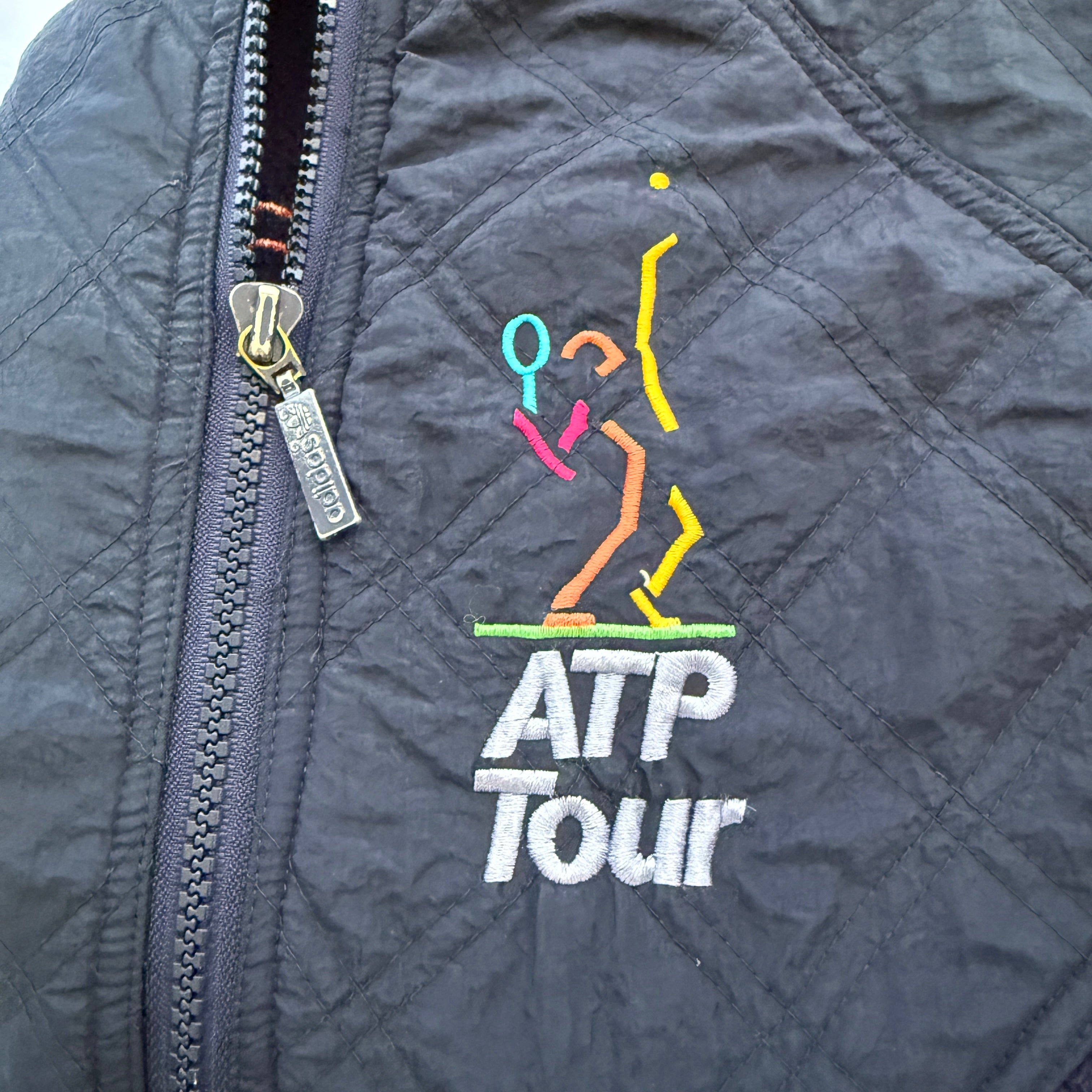 adidas 90er Vintage ATP Tour Fleece Jacket / Jacke - selten - Gr. M