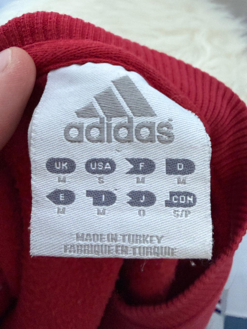 adidas 90er Vintage Sweatshirt / Pullover – Logo Patch – Gr. L