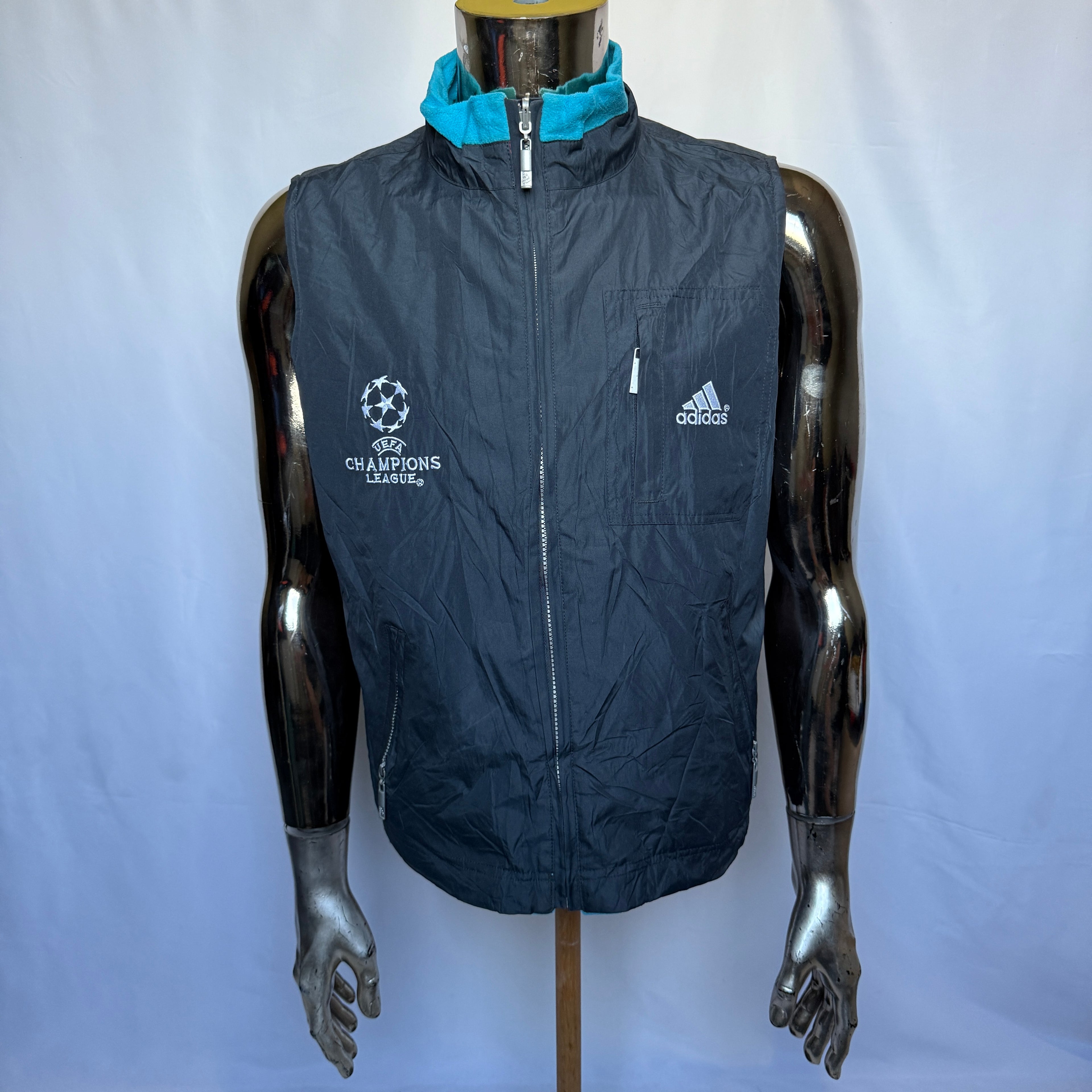Adidas UEFA Champions League Wende Weste / Jacke – Seltenheit (Promo / Staff) - Größe XS (eher S)