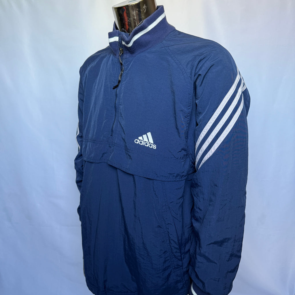 Adidas Originals Windbreaker Half-Zip Pullover / Jacke – späte 90er- Größe M