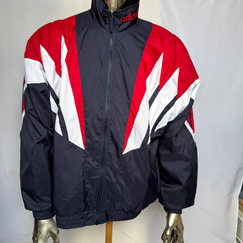 adidas 90er Vintage Track Jacket / Windbreaker Jacke (Y2K) – Gr. M