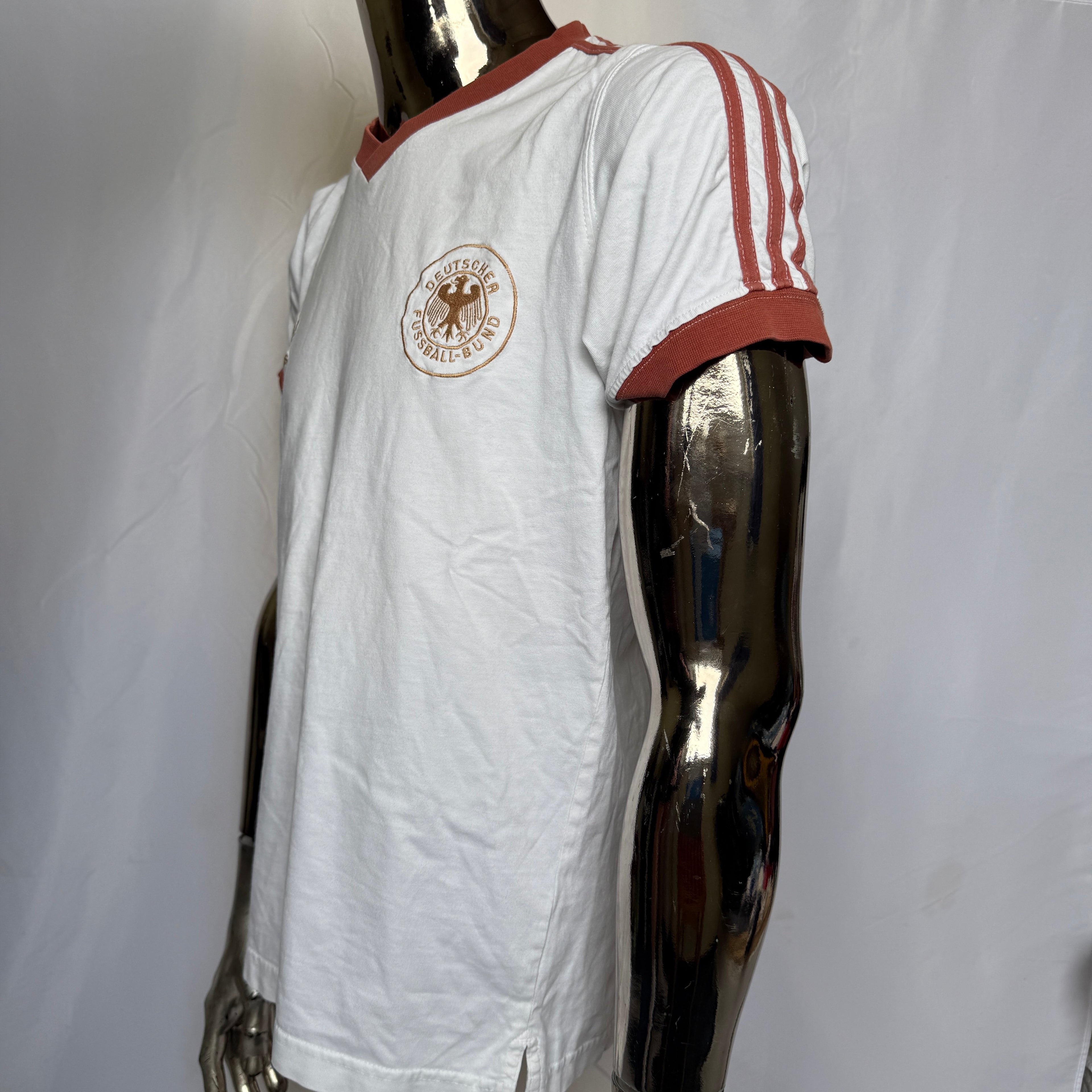 adidas 80er 90er Vintage DFB T-Shirt / Shirt – Deutschland – Rarität – Gr. M