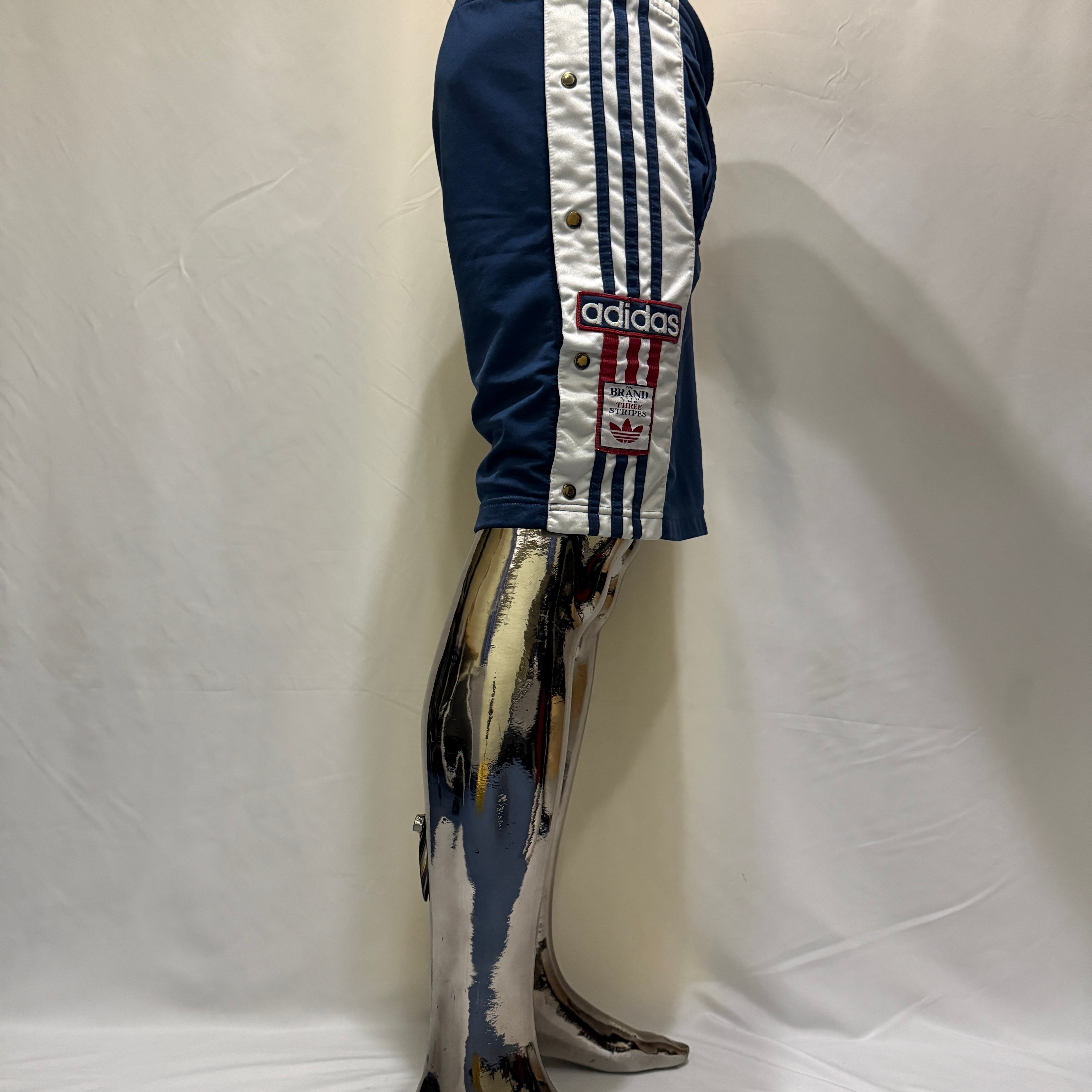 adidas 90er Vintage Snap Shorts / kurze Hose - selten – Gr. L