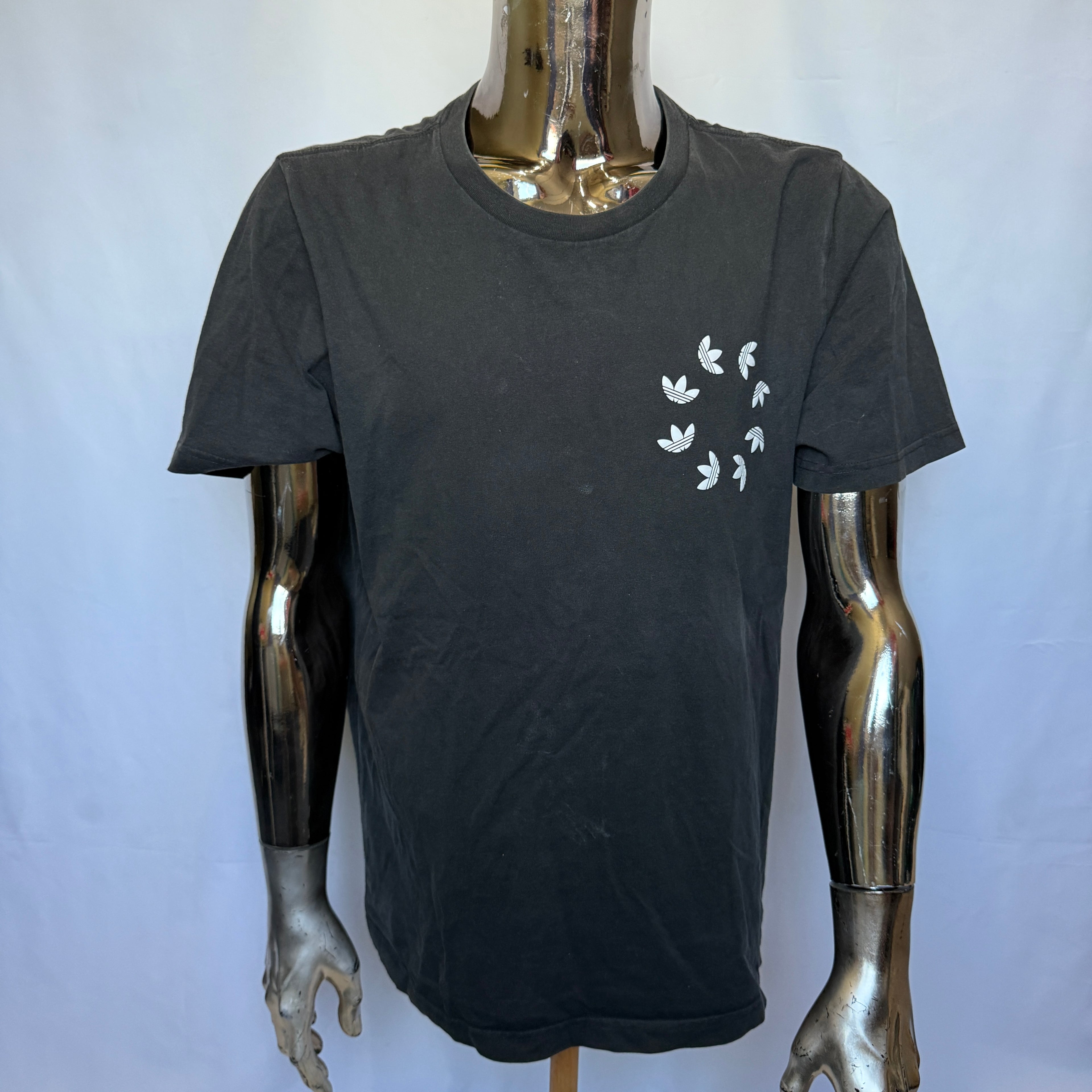 Adidas Originals T-Shirt / Shirt – “Flying Trefoils” – Retro Style - Größe L