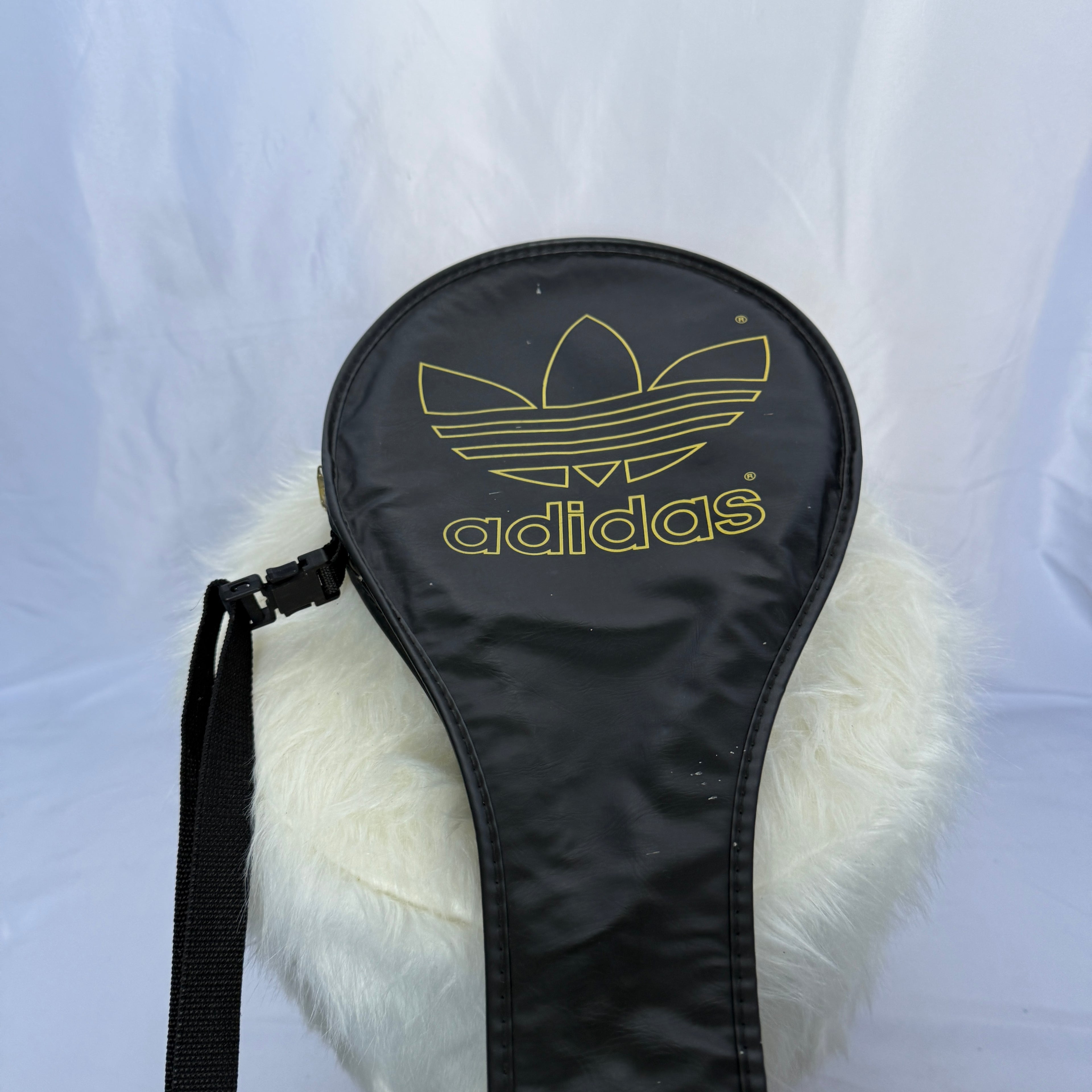 Adidas IPC Graphite Kevlar Squashschläger – 80s Vintage mit Originalhülle