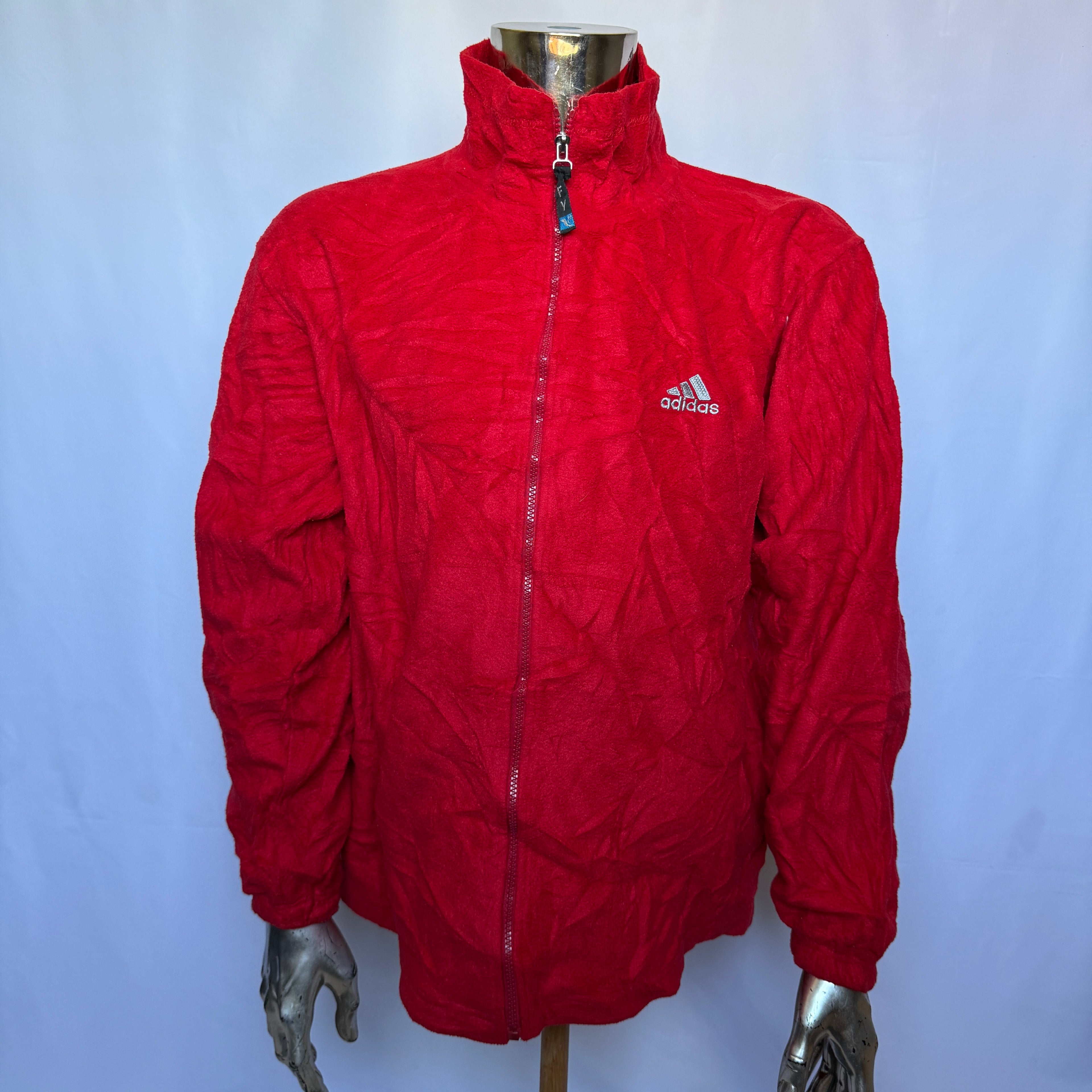Adidas Fleece Jacke / Pullover / Sweatshirt – späte 1990er  Vintage - Größe M
