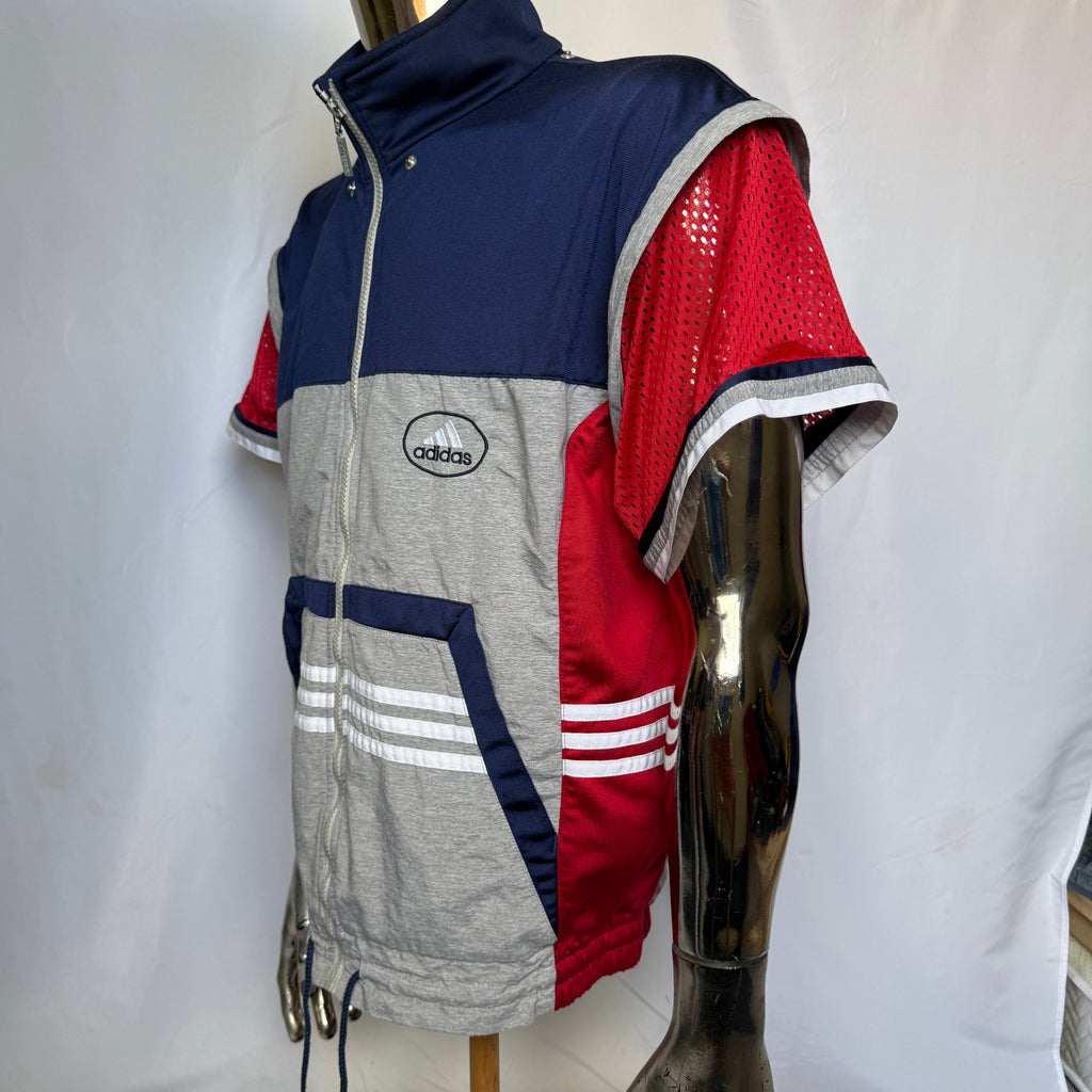 adidas 90er Vintage Track Jacket / Jacke - abnehmbare Ärmel – Gr. M (D5)