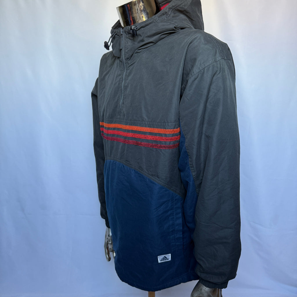 Adidas Anorak – Half-Zip Windbreaker – späte 90er frühe 00er Vintage - Größe M