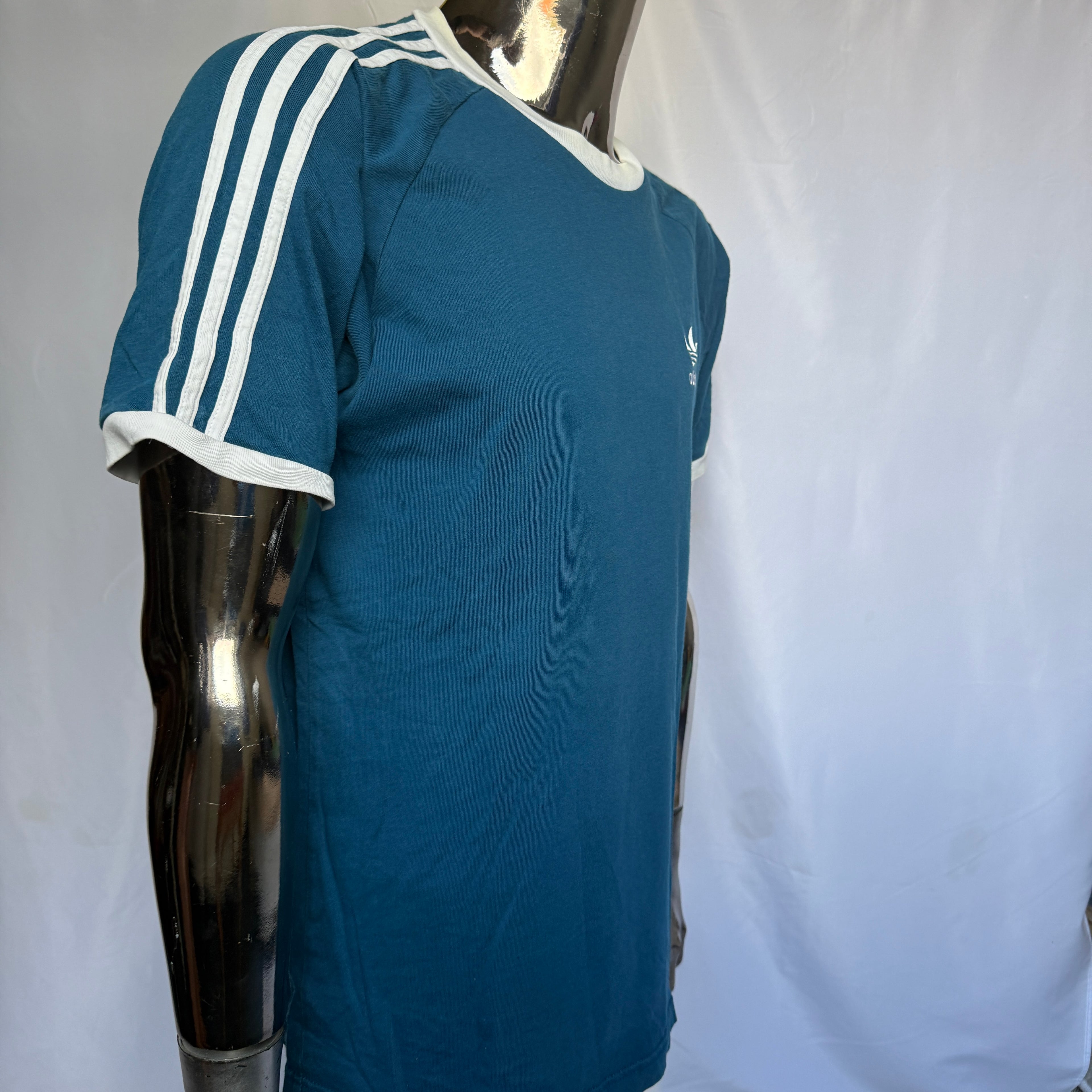adidas Originals T-Shirt – Trefoil Logo – Blue Classic – Gr. M