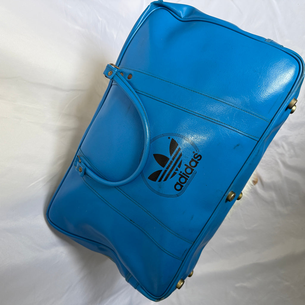Adidas Vintage Tennis Tasche – Blue – Made in Taiwan – späte 70er frühe 80er Jahre