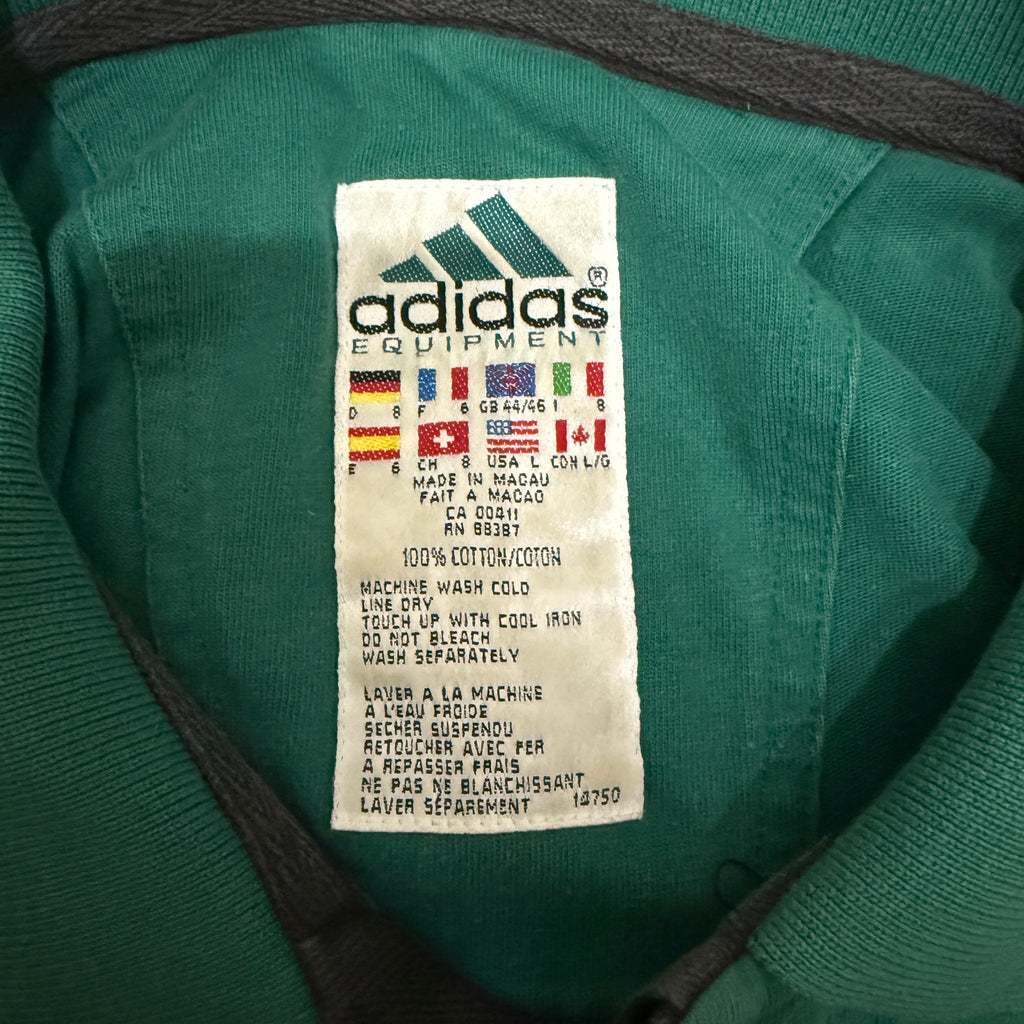 adidas x Equipment Polo Shirt / Polohemd 90er Vintage – Gr. L