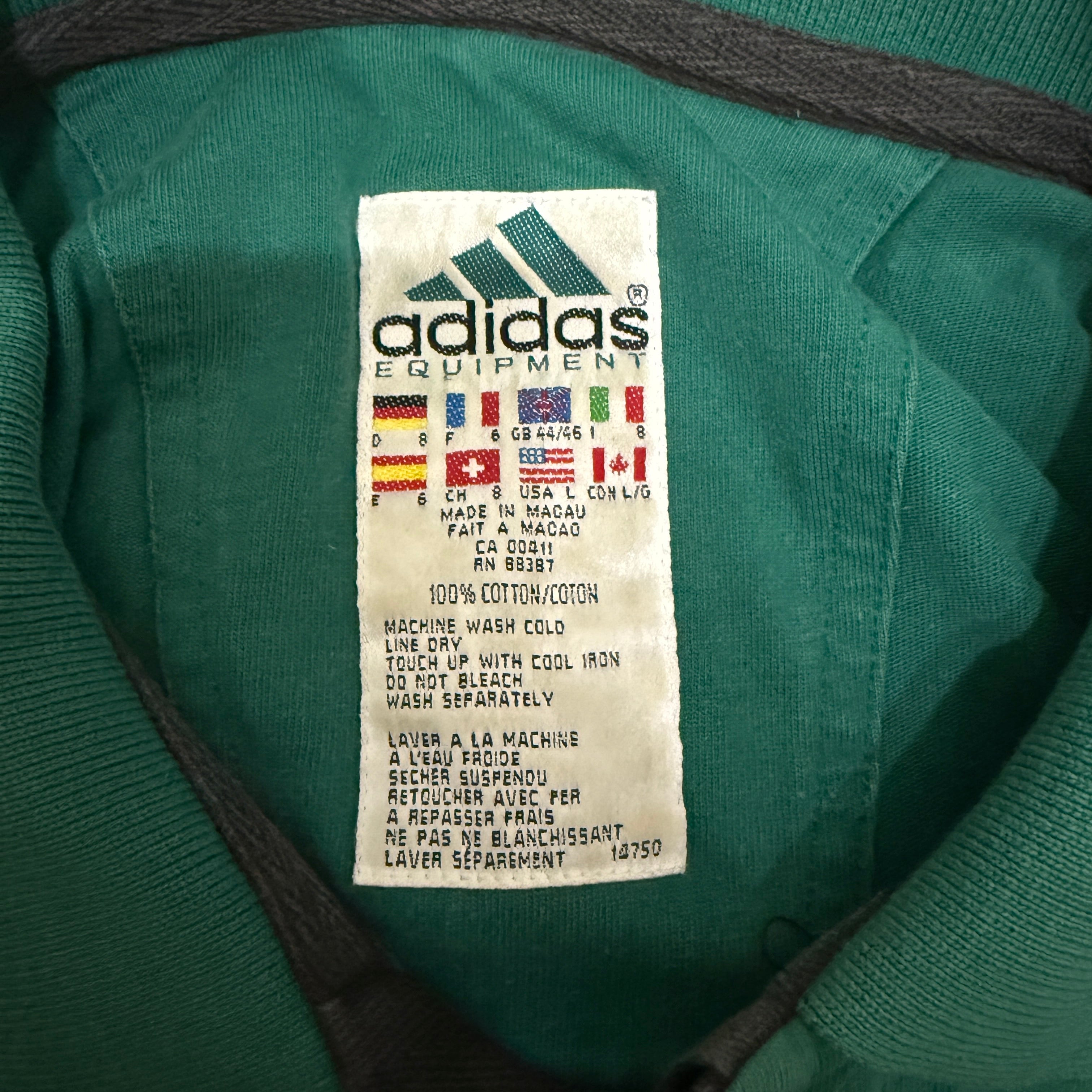 adidas x Equipment Polo Shirt / Polohemd 90er Vintage – Gr. L