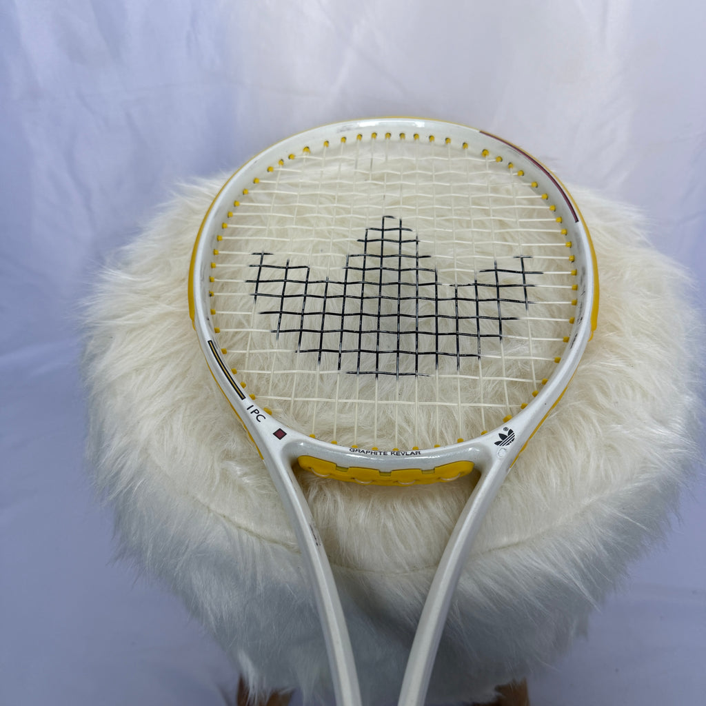Adidas IPC Graphite Kevlar Squashschläger – 80s Vintage mit Originalhülle