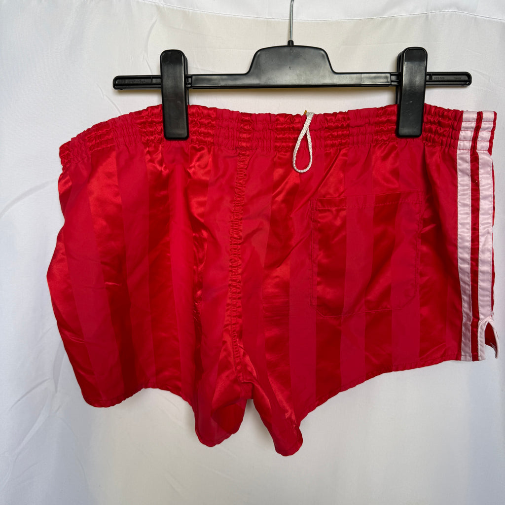 adidas 70er 80er Vintage Shorts Sprinter Hose – Glanz / Satin Rarität – Gr. M-L
