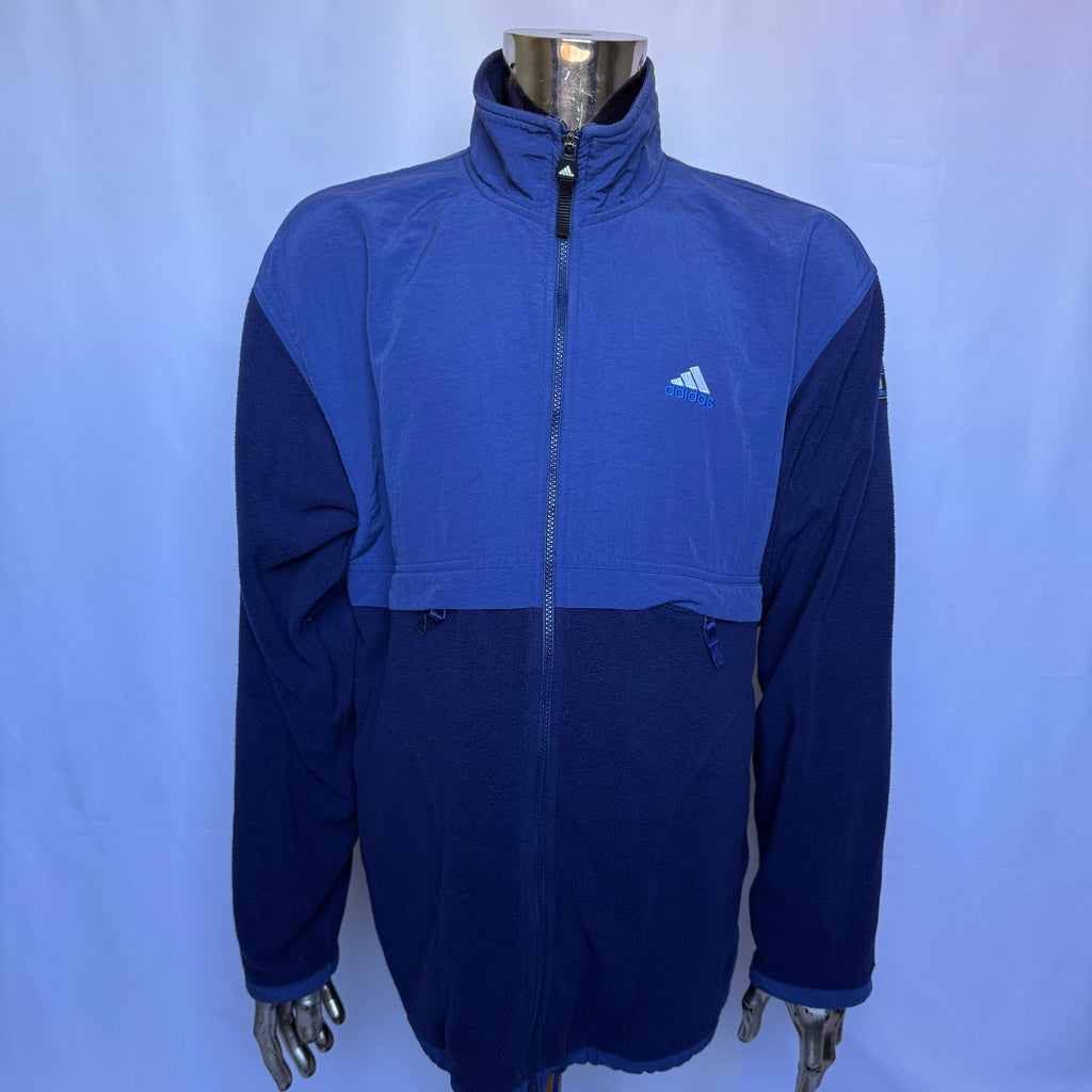 Adidas Outdoor Fleecejacke - frühe 90er Jahre Vintage - Größe M