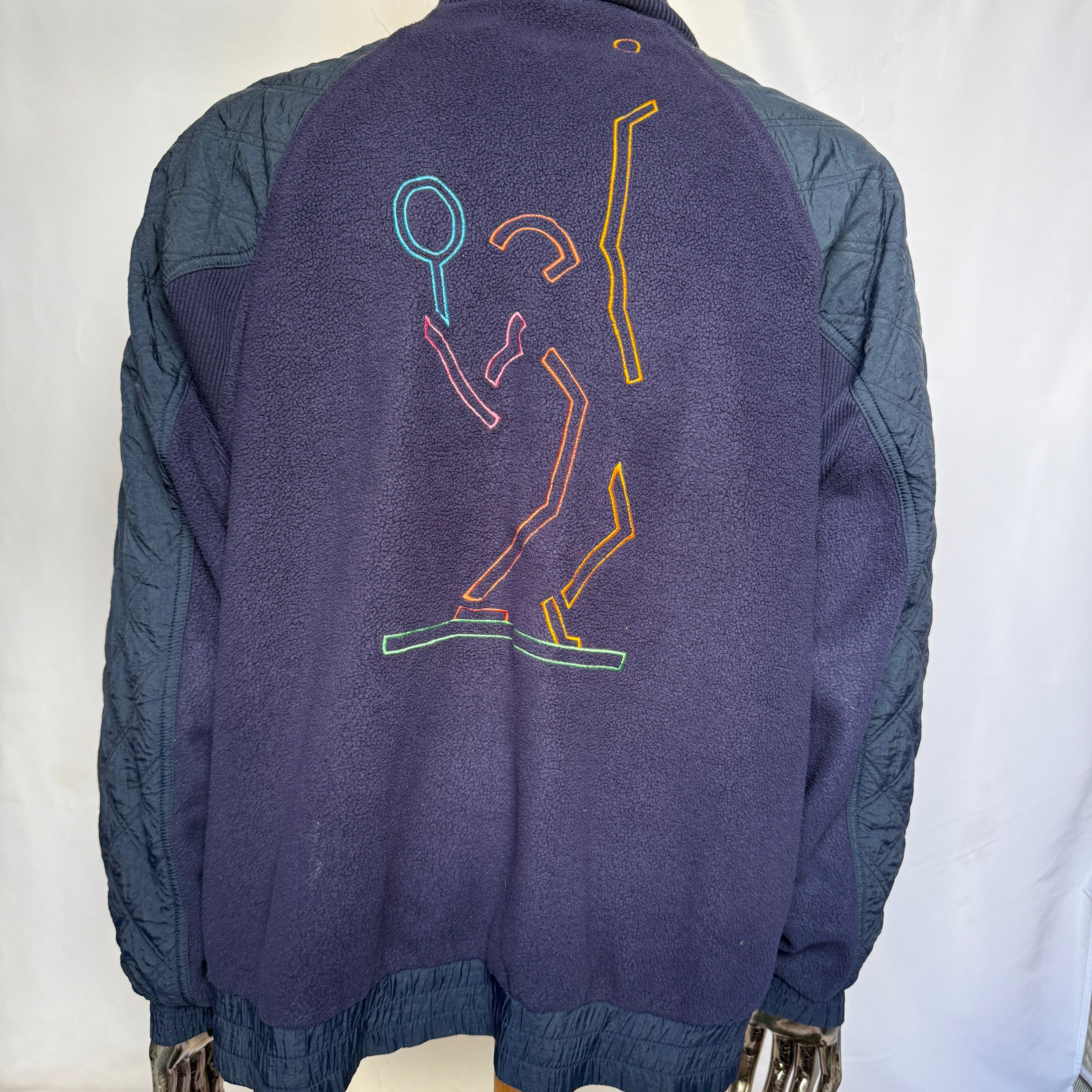 adidas 90er Vintage ATP Tour Fleece Jacket / Jacke - selten - Gr. M