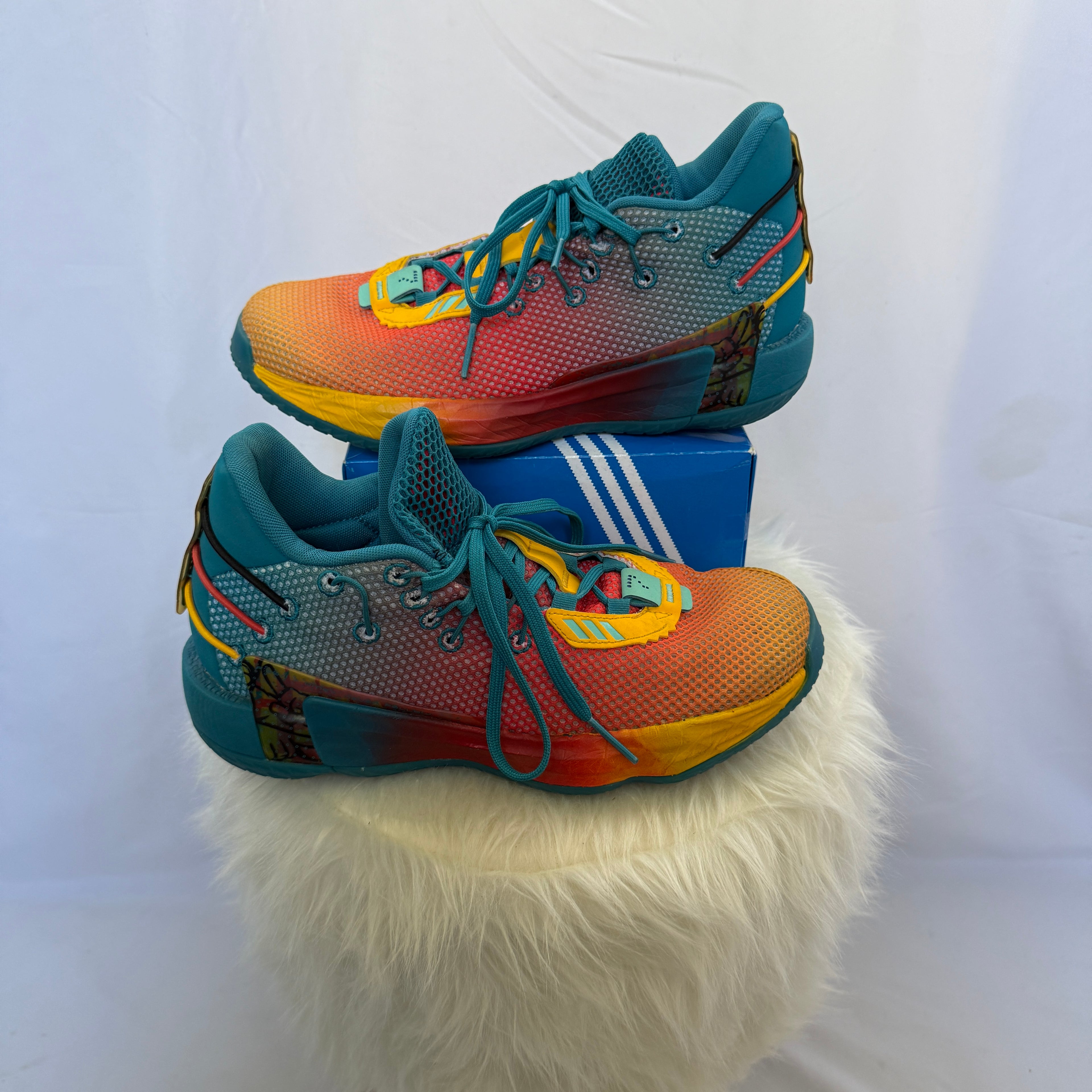 adidas Dame 7 Sneaker / Schuhe – Multicolor – Größe 38 2/3