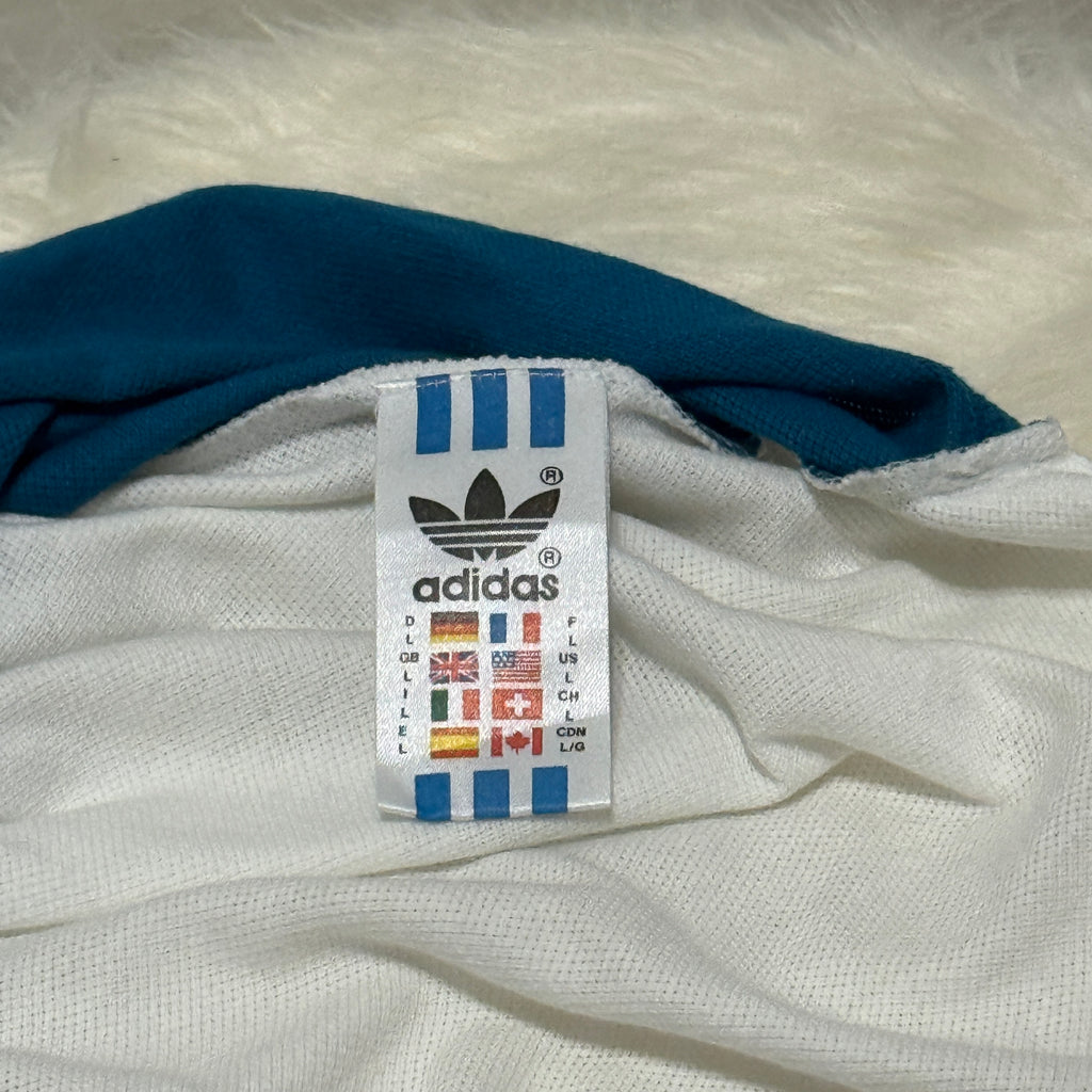 Adidas ATP Tour Polo – „Leon Polo“ (Deadstock mit Hangtag) - 90er Vintage - Größe L