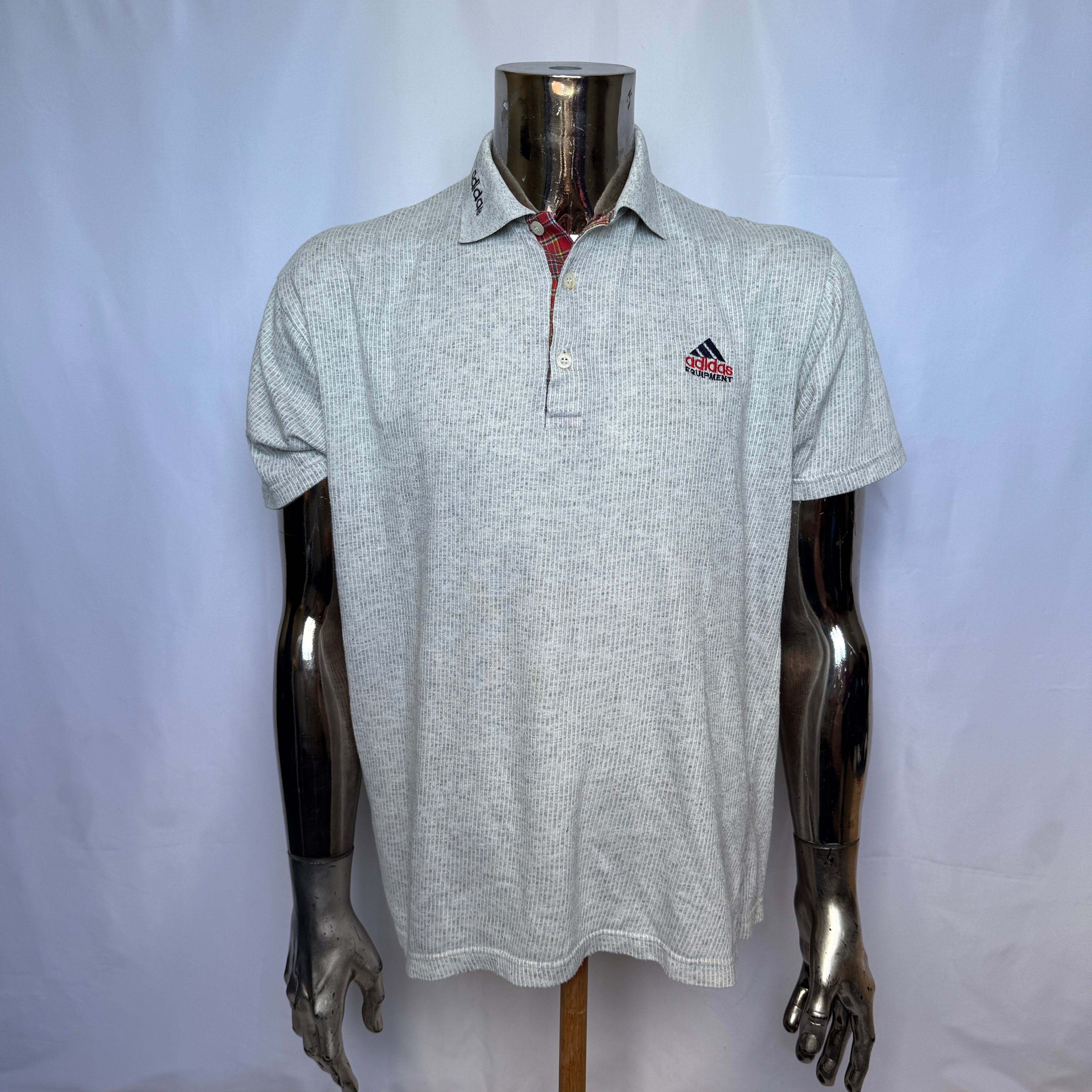Adidas Equipment Polo Shirt – frühe 90er Jahre Vintage (seltenes Design) - Größe M