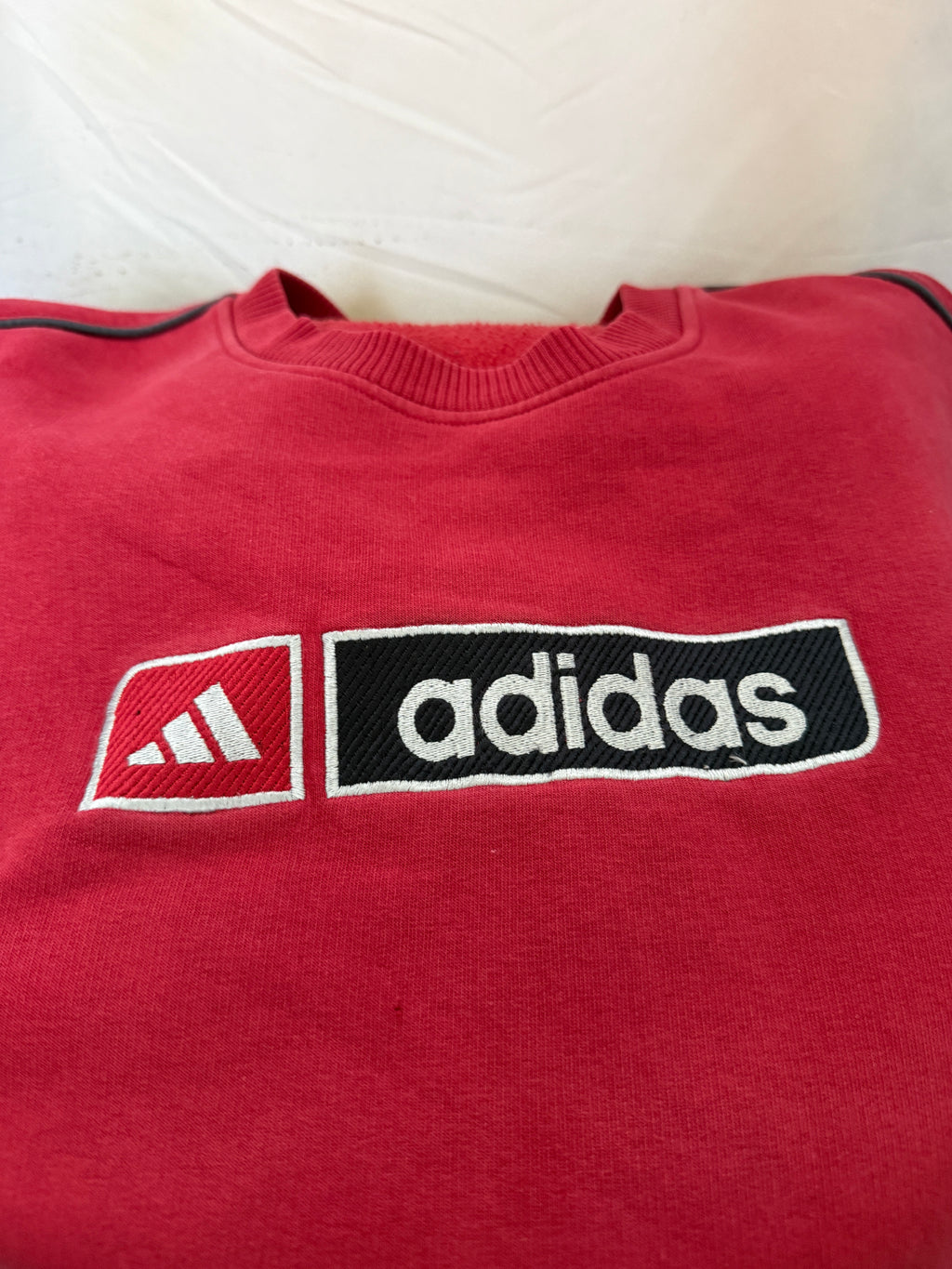 adidas 90er Vintage Sweatshirt / Pullover – Logo Patch – Gr. L