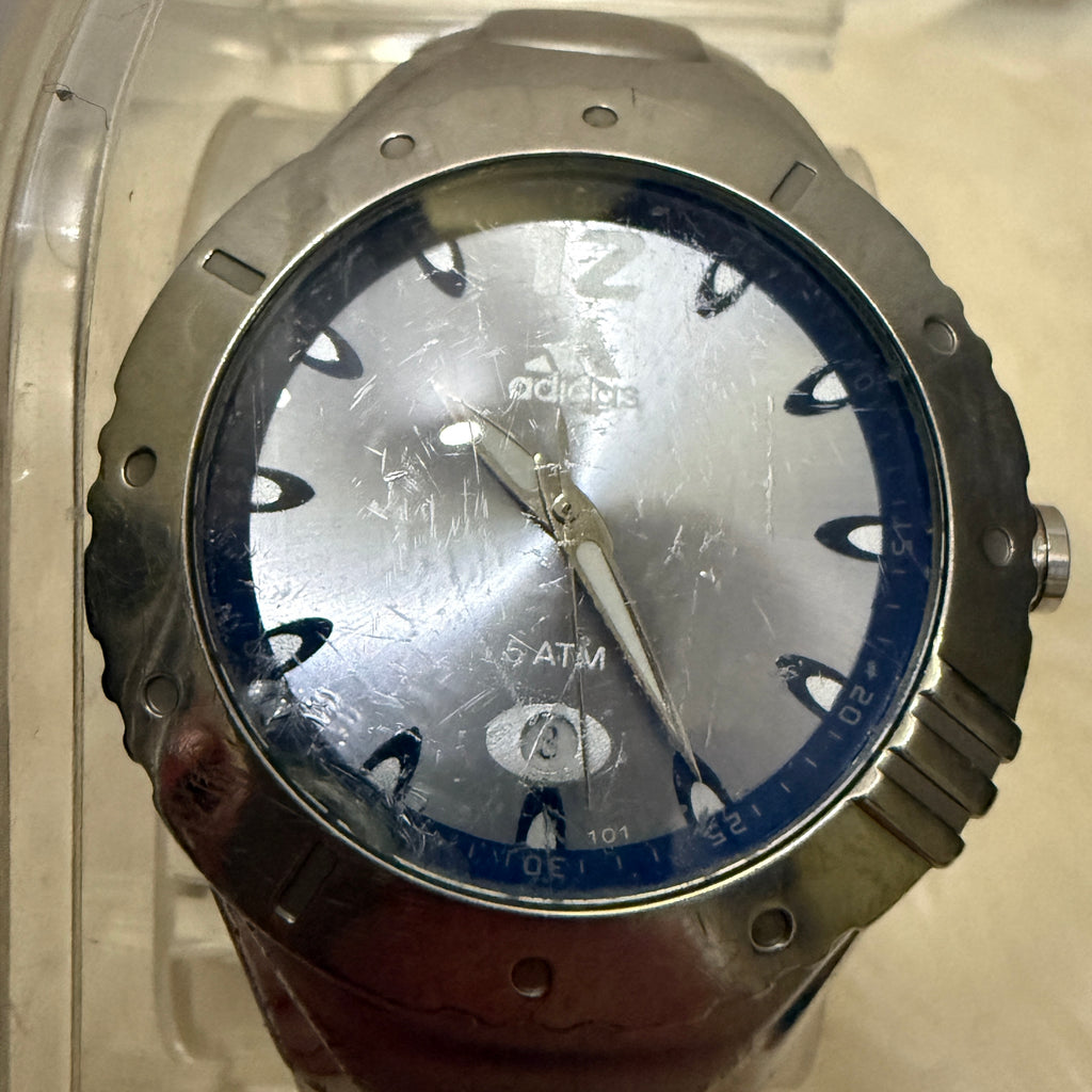 Adidas Analog Watch / Armbanduhr – Stainless Steel / Blue Dial