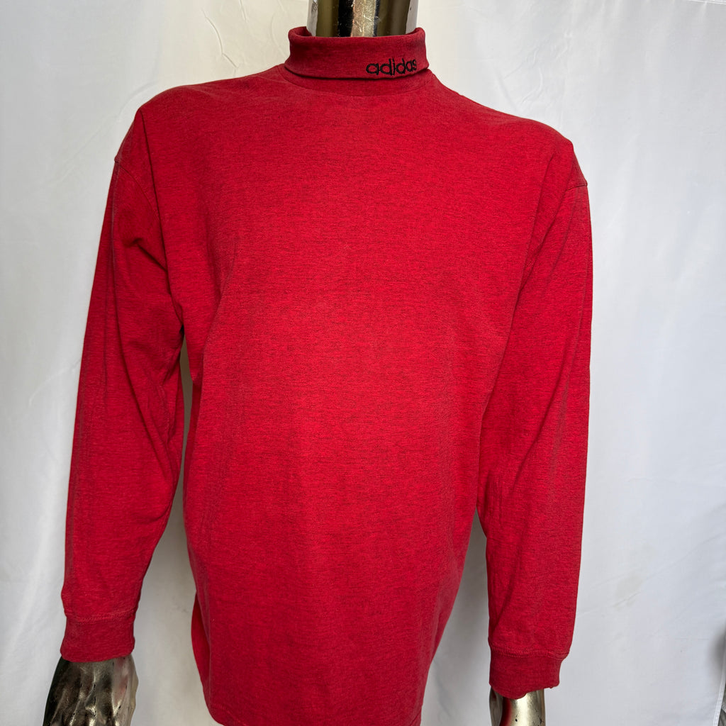 adidas 90er Vintage Rollkragen Pullover / Shirt - Y2K – Gr. L