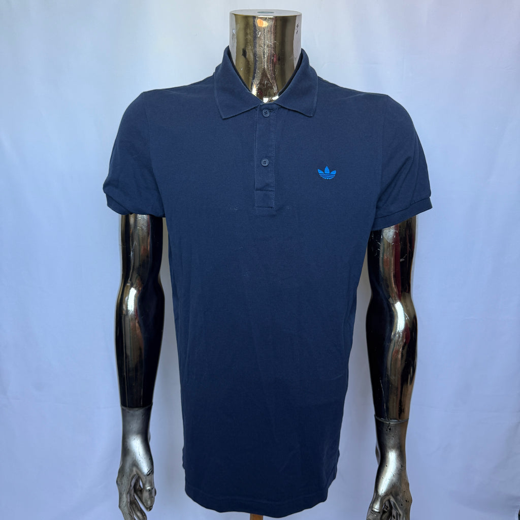 Adidas Originals Polo Shirt – Classic Trefoil Look (Retro) - Größe M