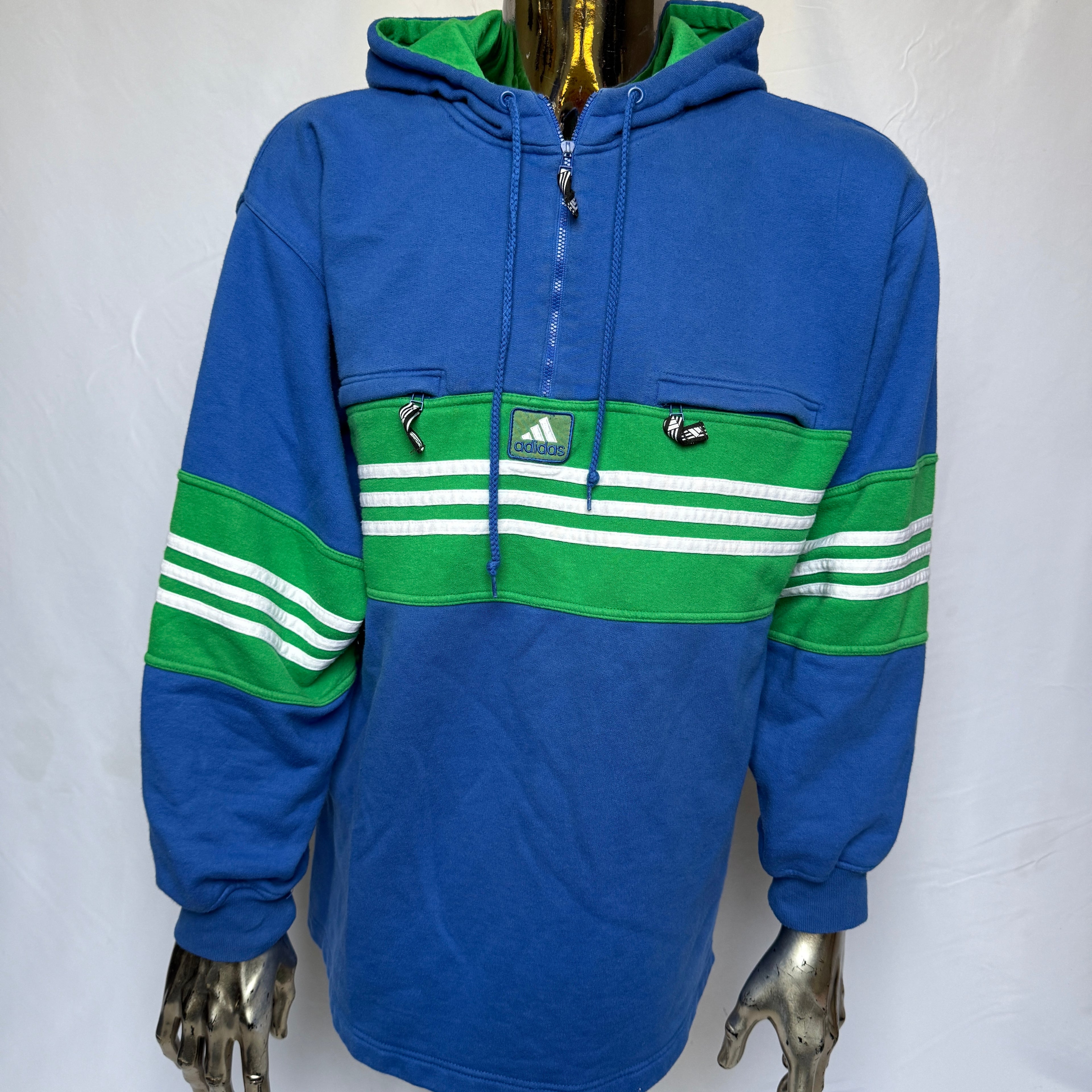 adidas 90er Vintage Hoodie / Pullover – Gr. M (DE 48–50)
