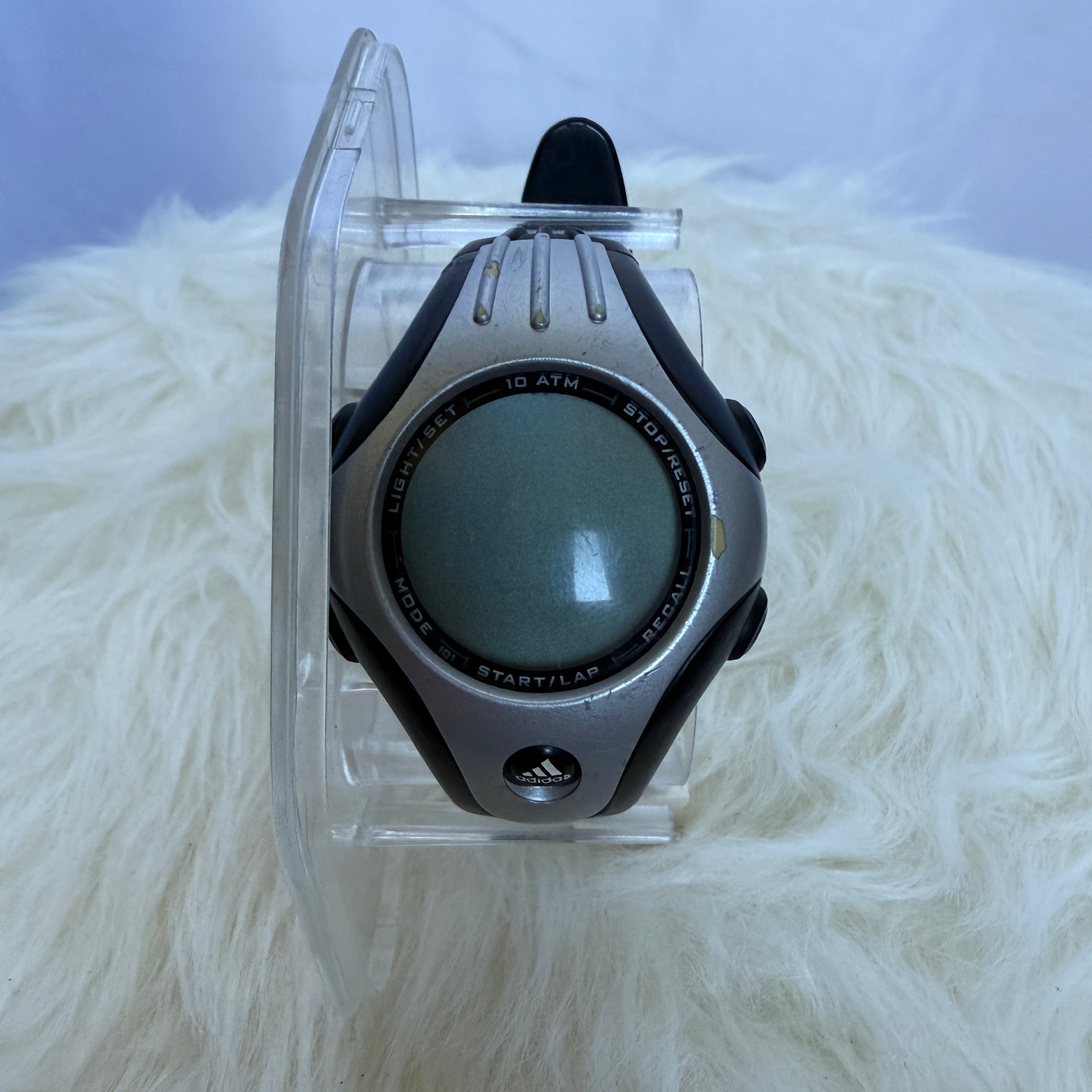 Adidas Digital Watch/ Armbanduhr – Silver / Black - Retro frühe 00er Jahre