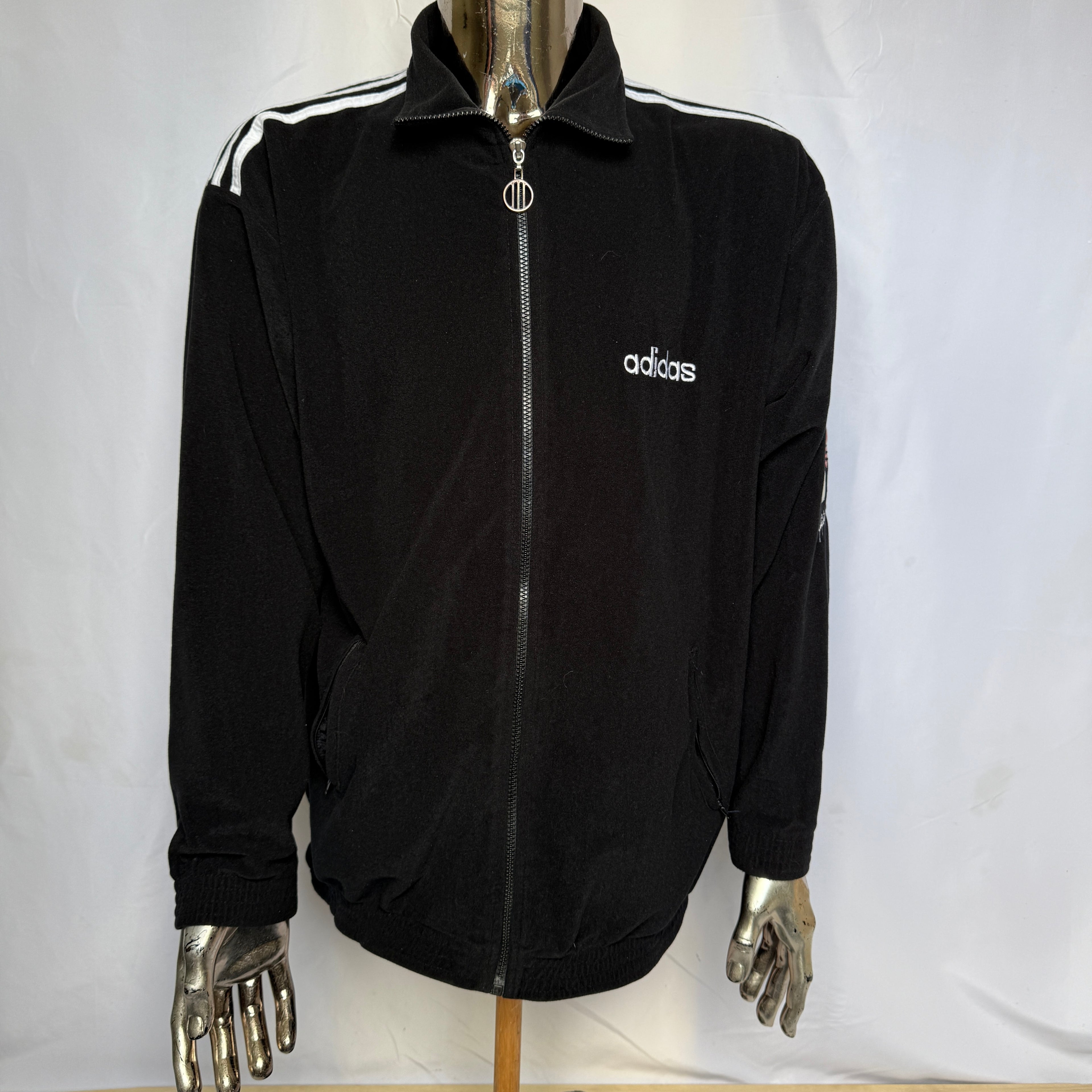 adidas 90er Vintage/Y2K Track Jacket / Jacke / Fleece - selten - Gr. L