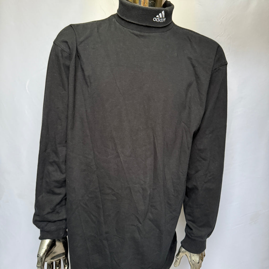 adidas 90er Vintage Rollkragen / Pullover Longsleeve – Gr. L