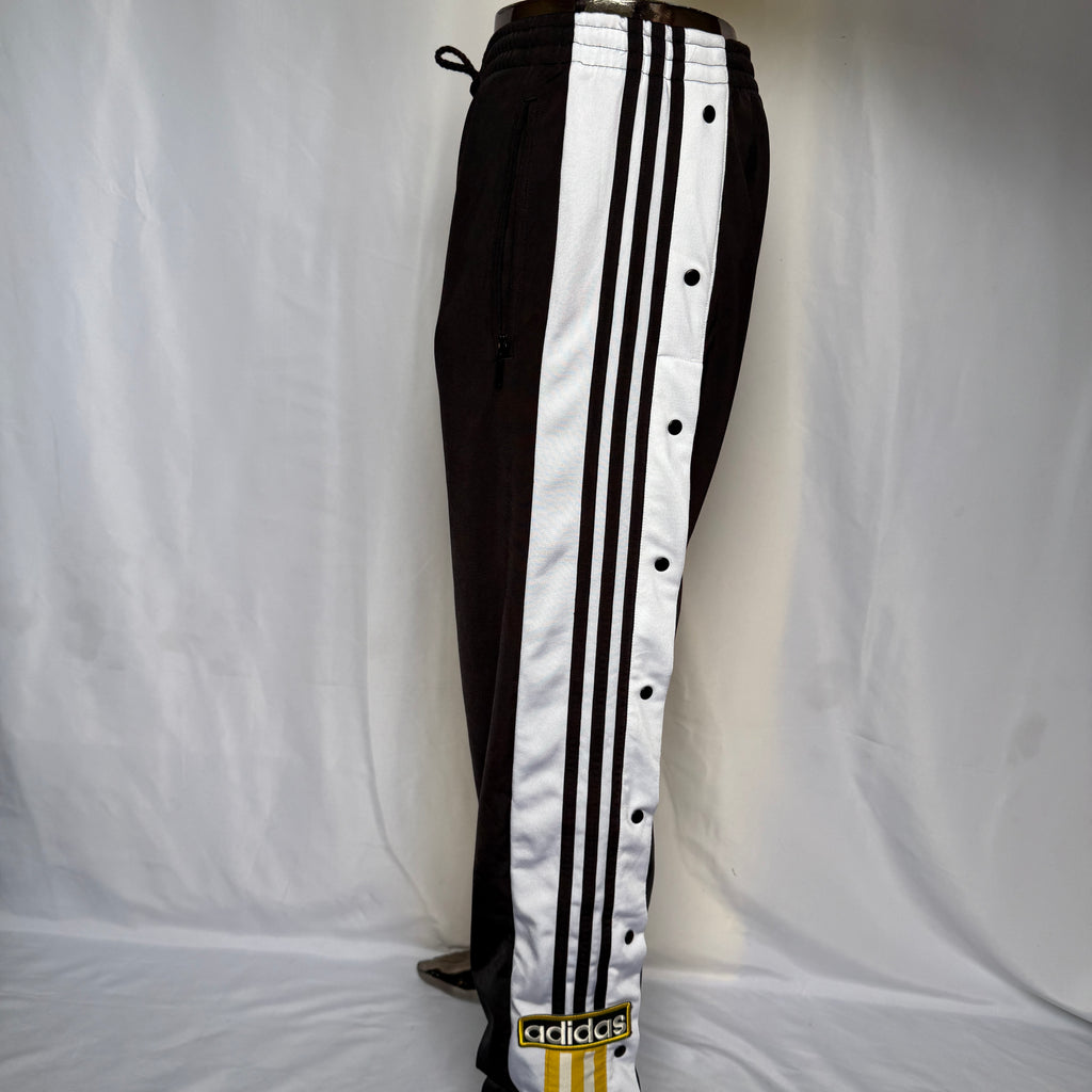 Adidas “Adibreak” Jogginghose / Trainingshose (seitliche Knopfleiste) - Retro - Größe M