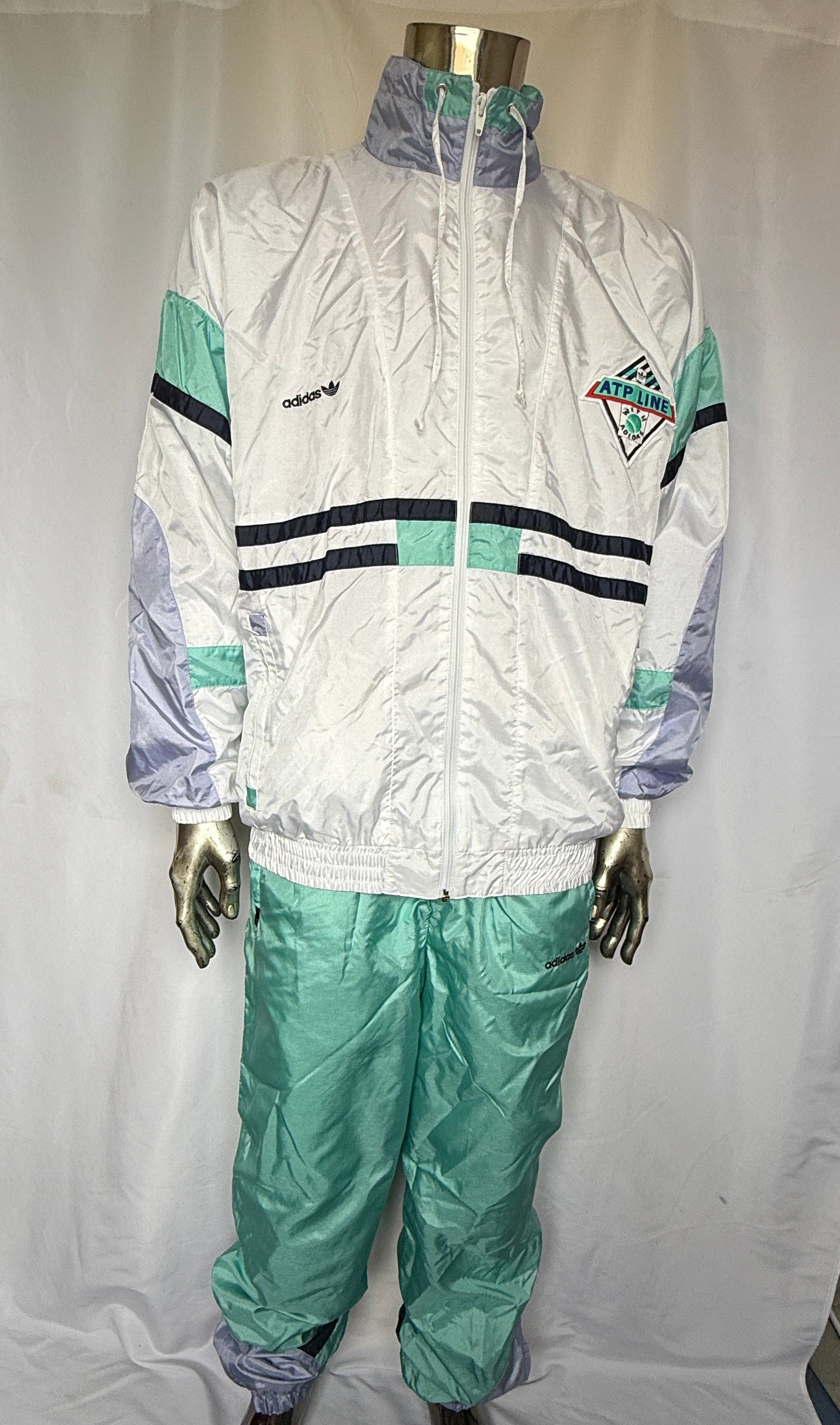 adidas ATP Line Trainingsanzug / Zweiteiler – 80er / 90er Vintage - Rarität (neuwertig) – Gr. D50 (M)