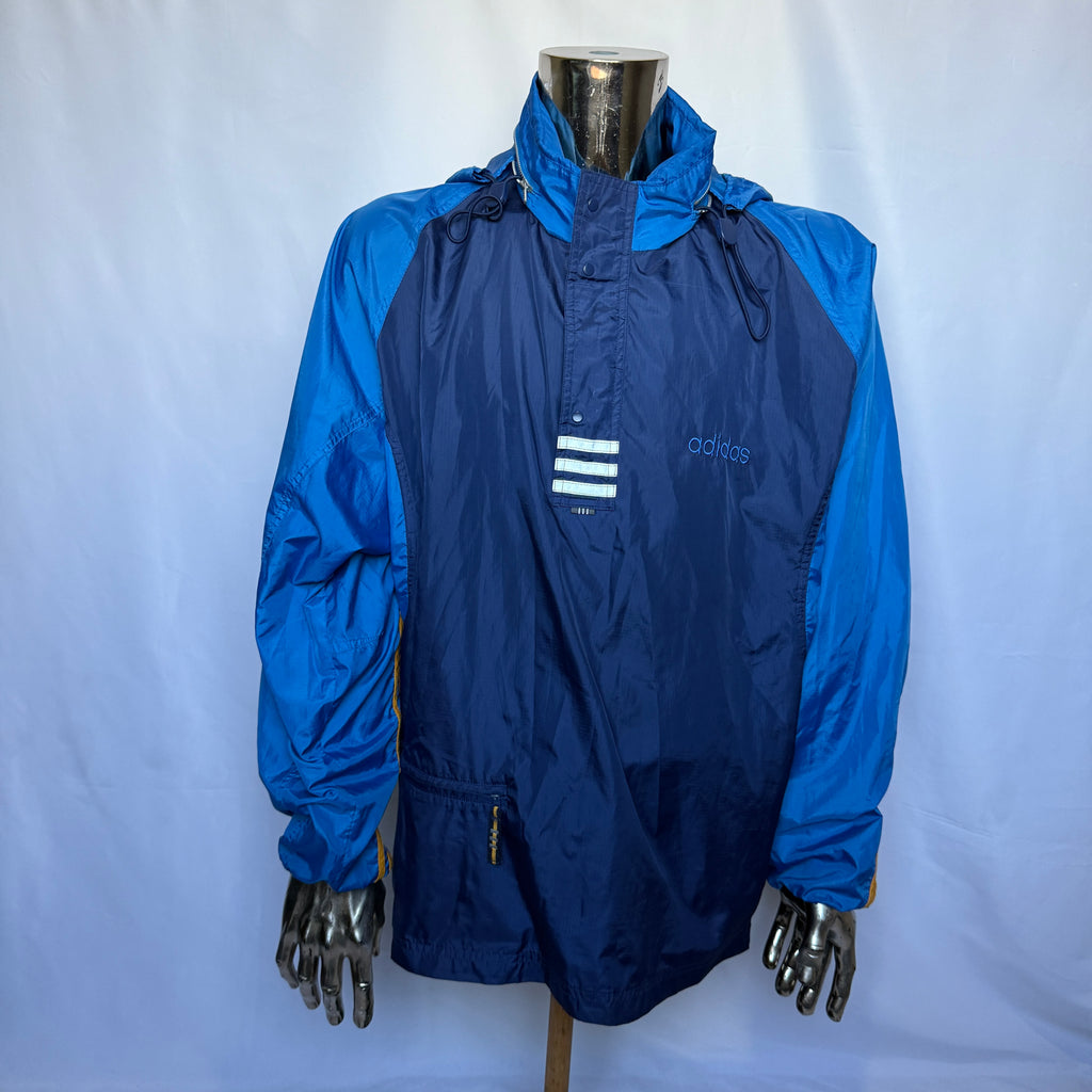 Adidas Windbreaker / Jacke – frühe 90er Jahre Vintage – Größe XL