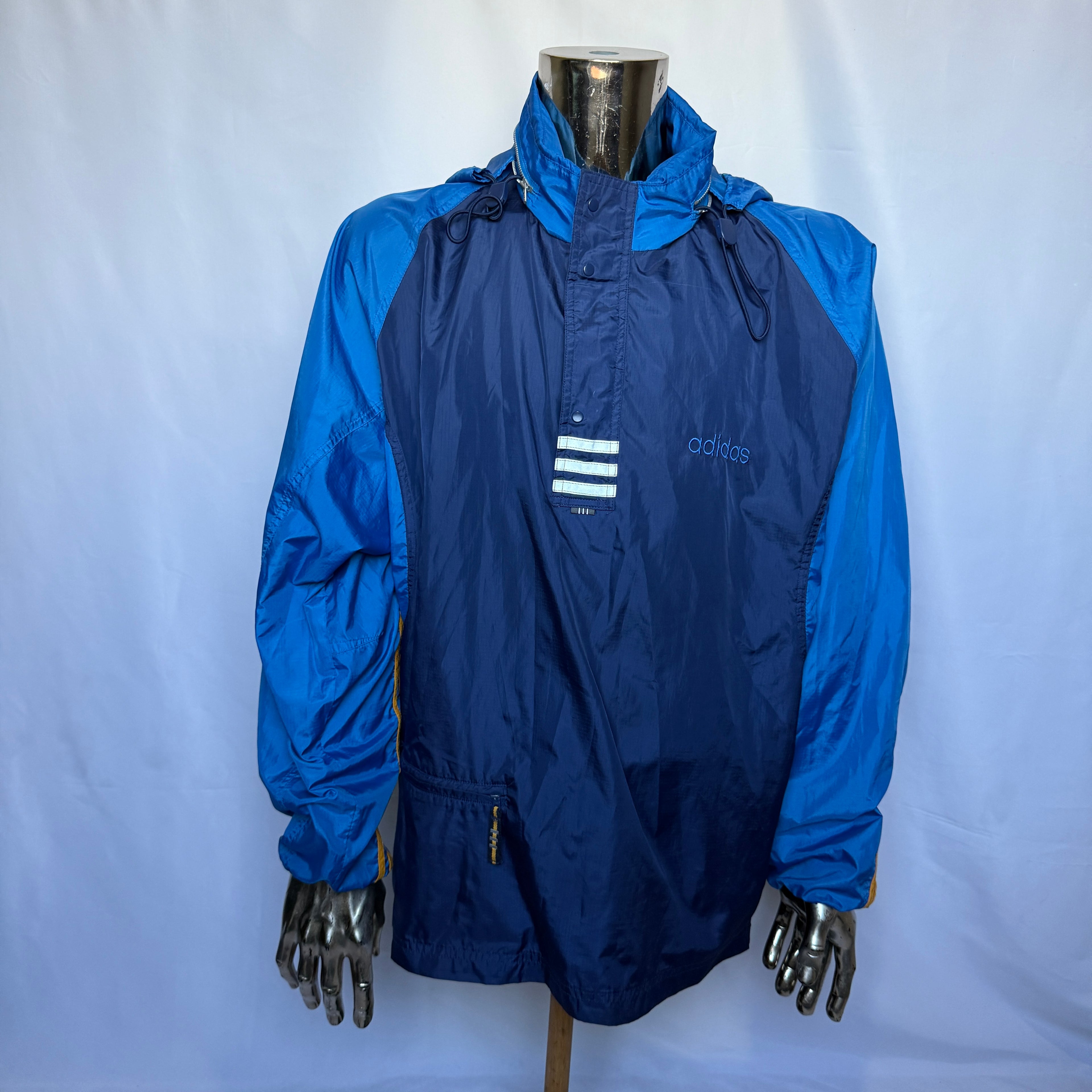 Adidas Windbreaker / Jacke – frühe 90er Jahre Vintage – Größe XL