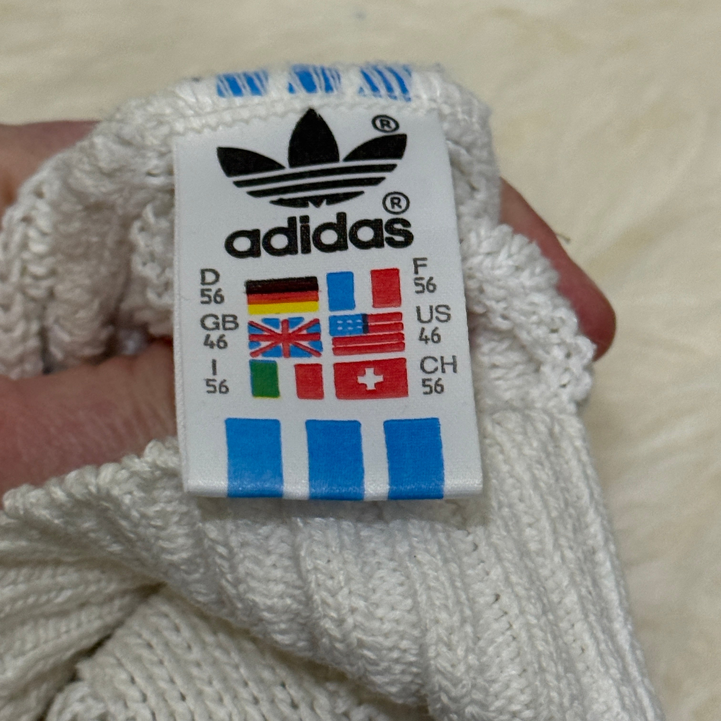adidas 80er / 90er Vintage selten Strickpullover – Gr. XL-XXL (D55)