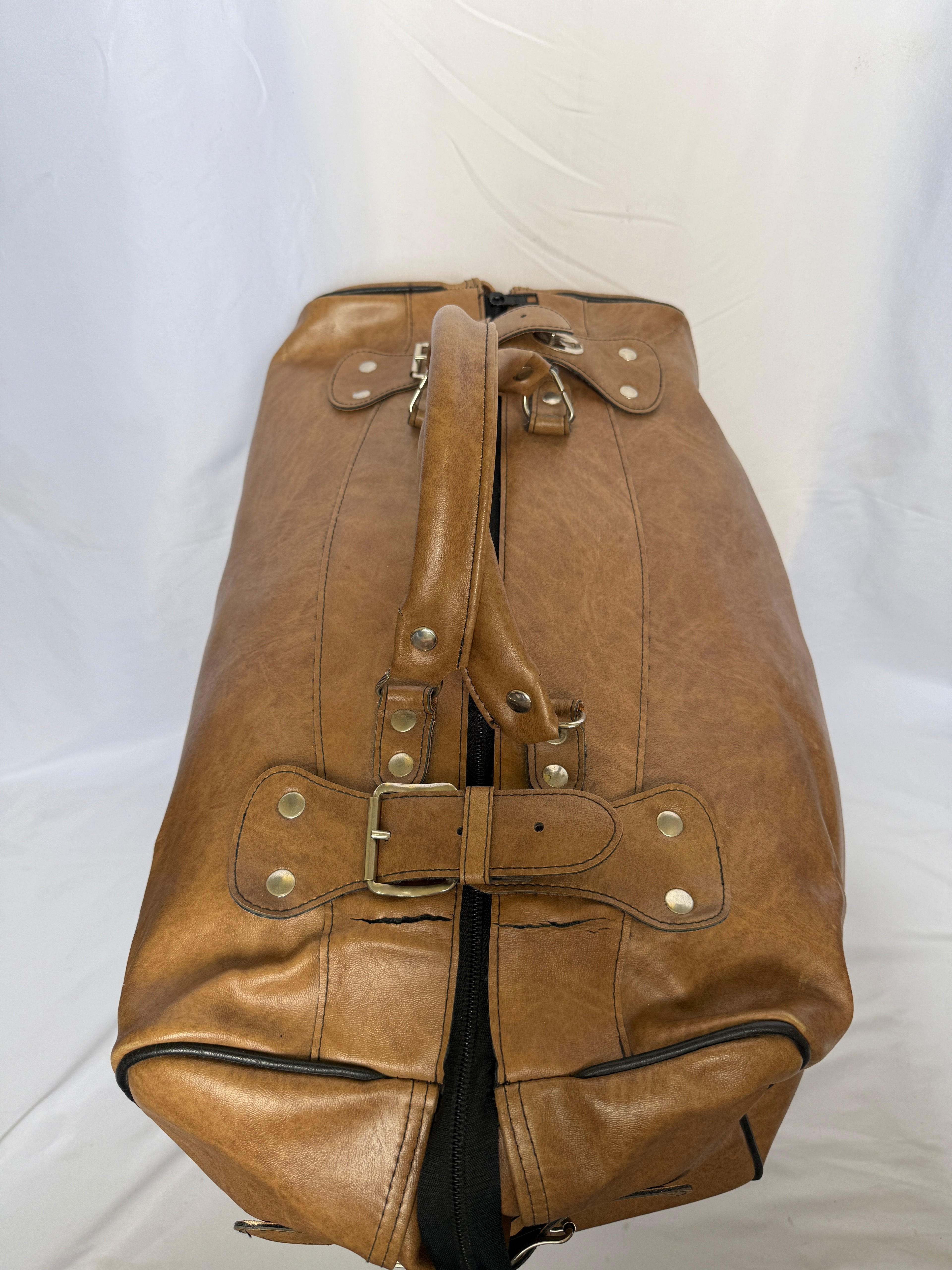 adidas 80er - 90er Vintage Leder Sporttasche / Reisetasche – Rarität