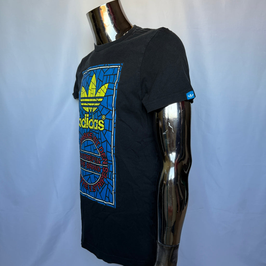 Adidas Originals “Mosaic Trefoil” T-Shirt / Shirt – Retro - Größe M