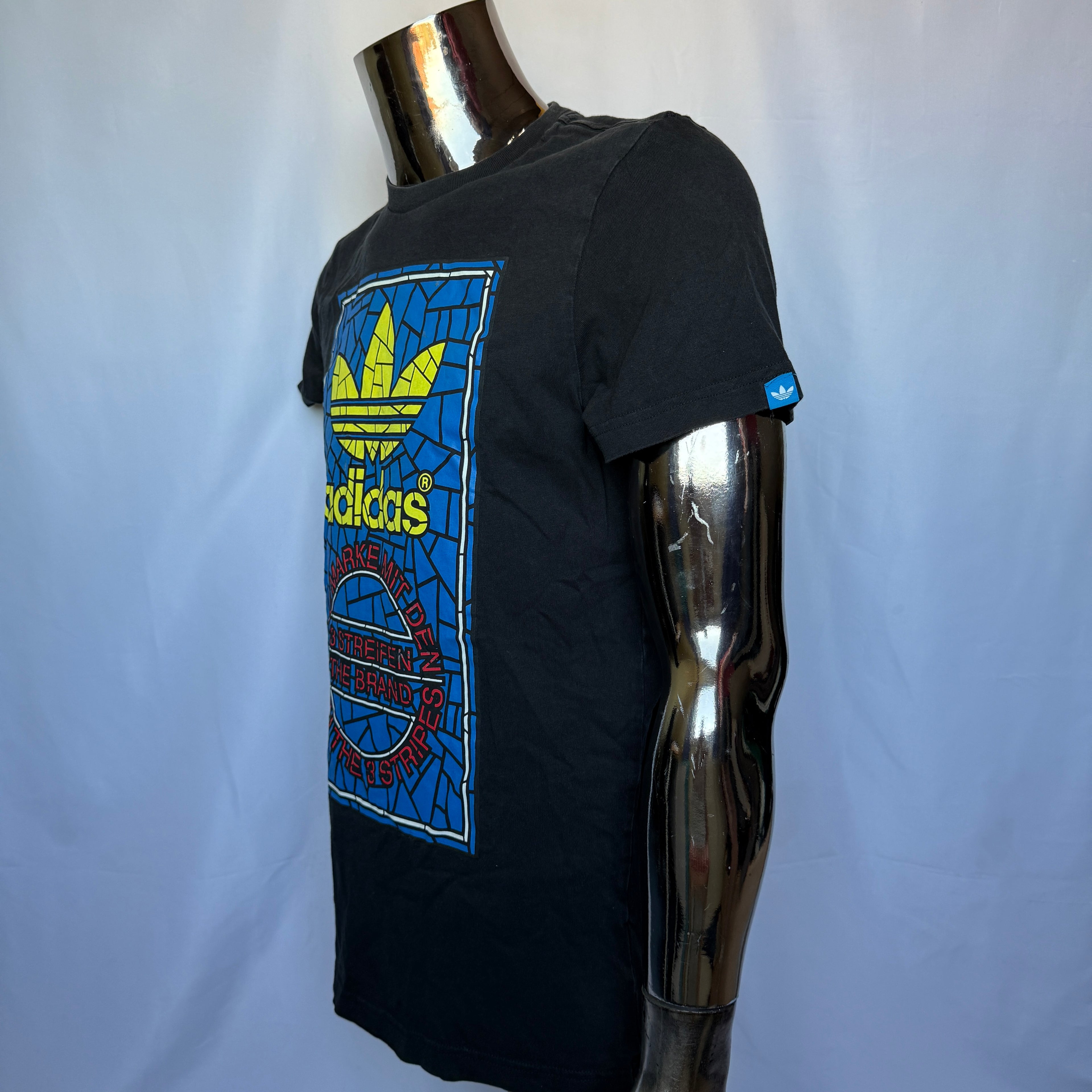 Adidas Originals “Mosaic Trefoil” T-Shirt / Shirt – Retro - Größe M
