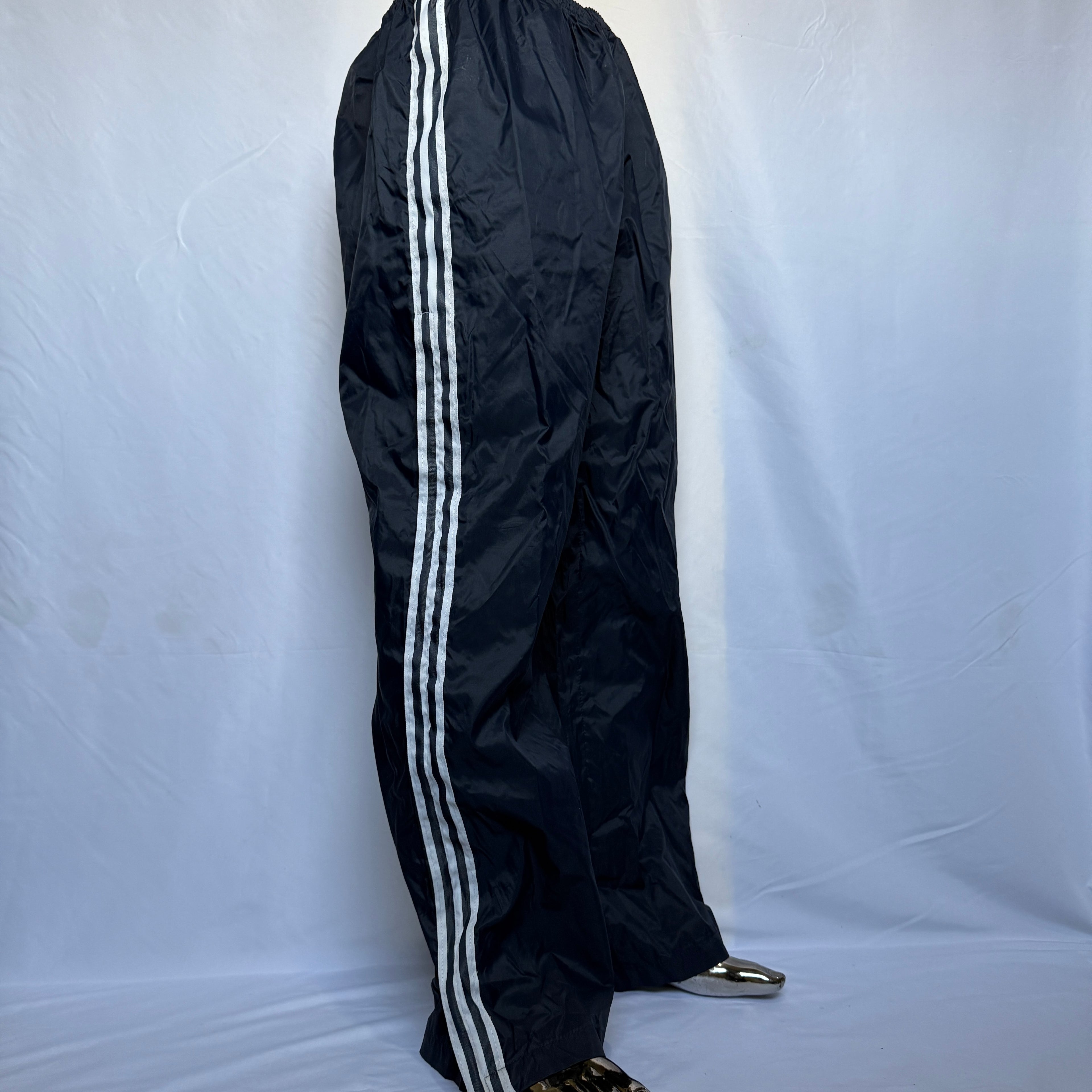 Adidas 70er Jahre Vintage Nylon Jogginghose / Trainingshose – Gr. L