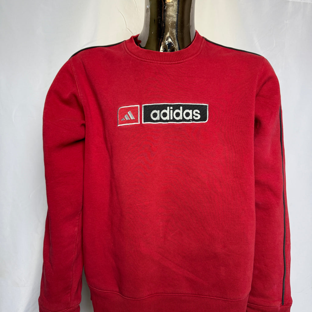 adidas 90er Vintage Sweatshirt / Pullover – Logo Patch – Gr. L