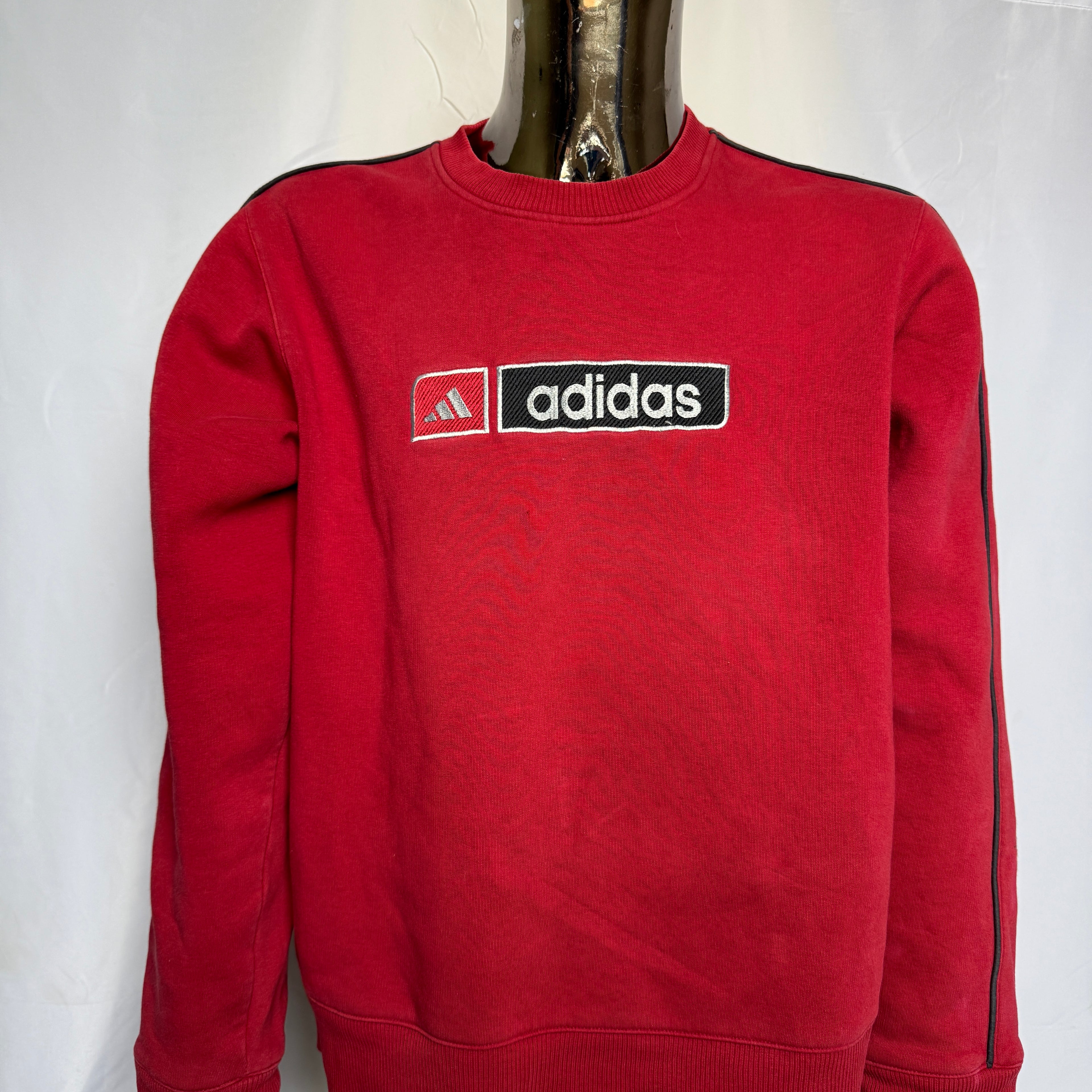 adidas 90er Vintage Sweatshirt / Pullover – Logo Patch – Gr. L