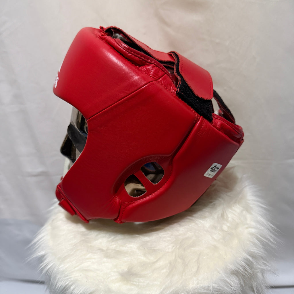 Adidas AIBA H1 Leather Headguard / Kopfschutz / Helm – Größe L