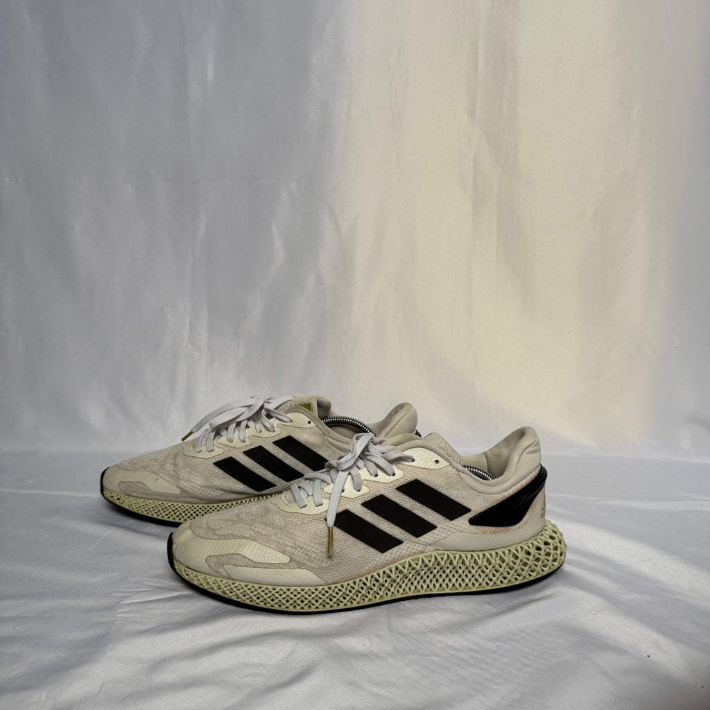 Adidas 4D Futurecraft Runner – Weiß/Reflective – Größe 46 (US 12,5)
