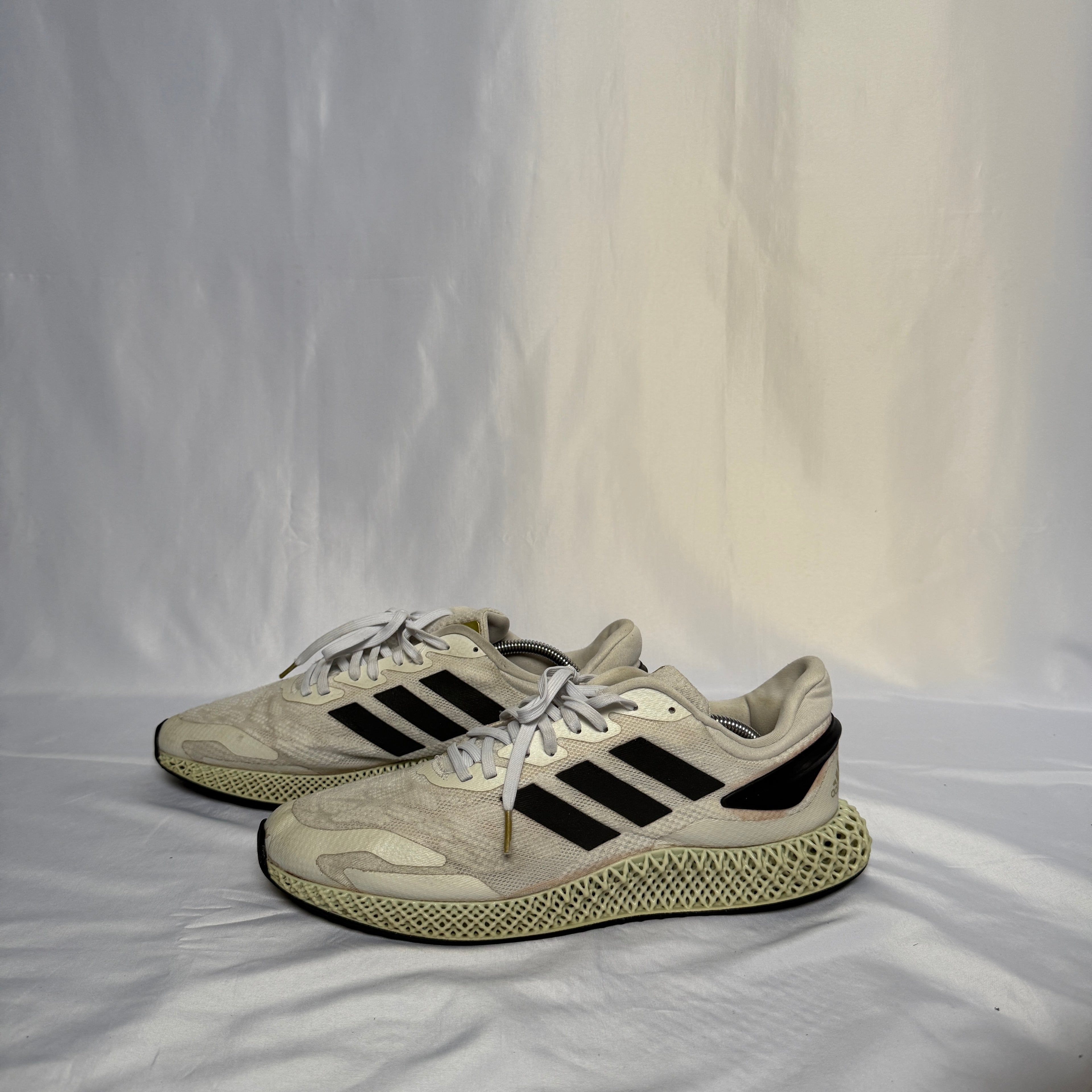 Adidas 4D Futurecraft Runner – Weiß/Reflective – Größe 46 (US 12,5)