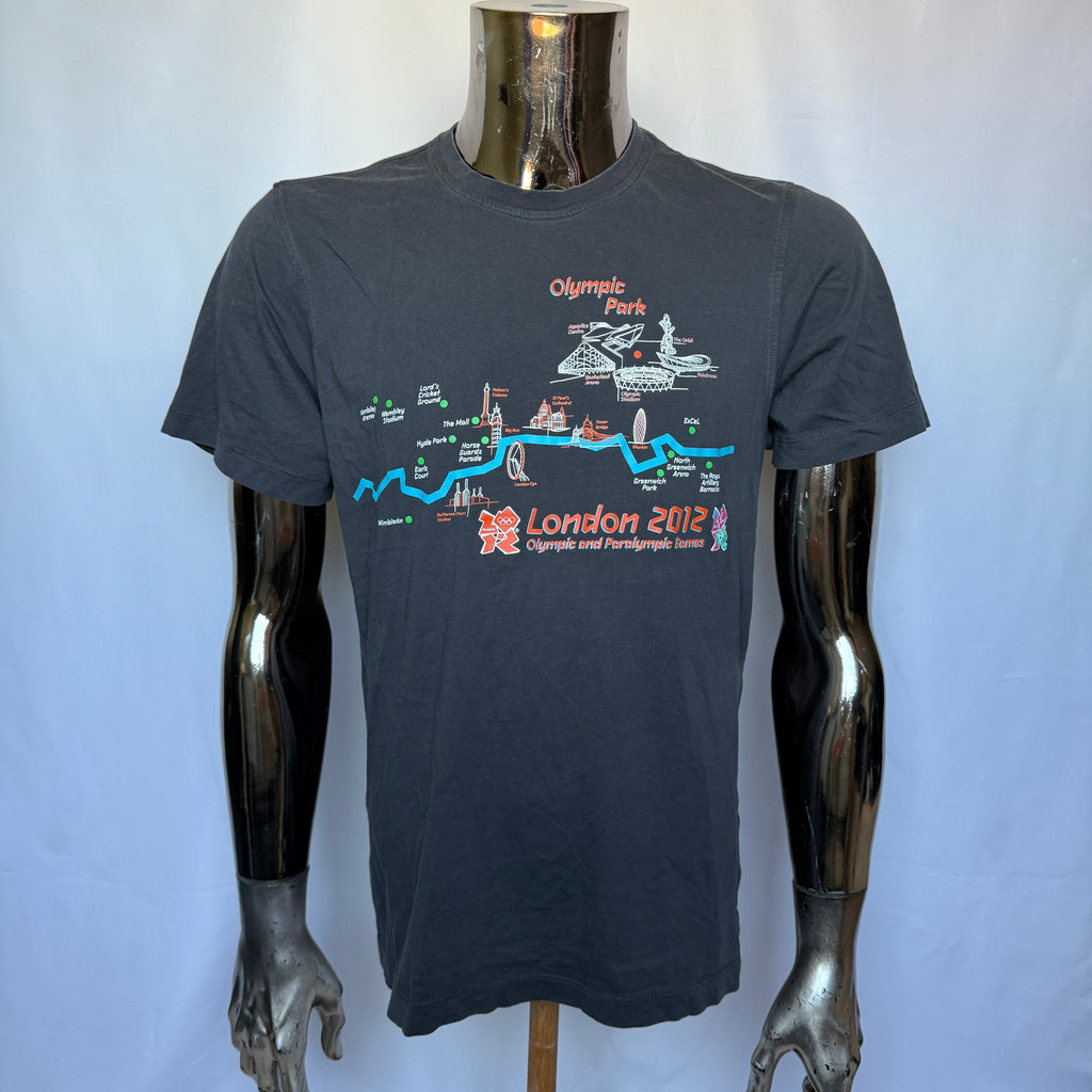 London 2012 Olympische Spiele T-Shirt – Official Product – Map Edition - Größe M